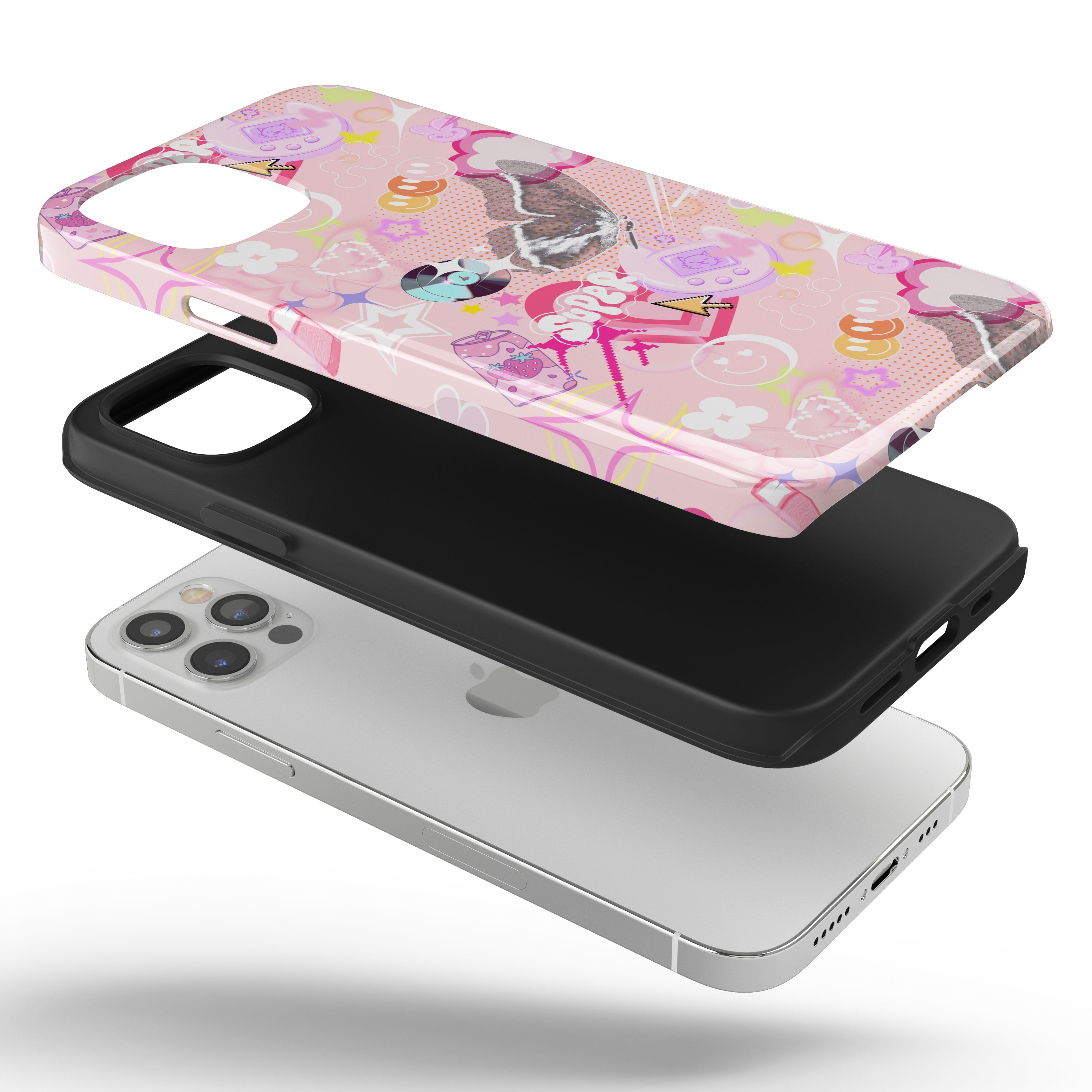 Y2K Pink Retro iPhone Case