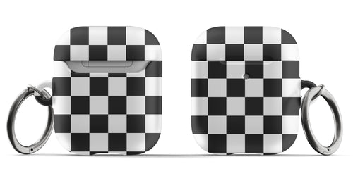 Black & White Checkered AirPods Case