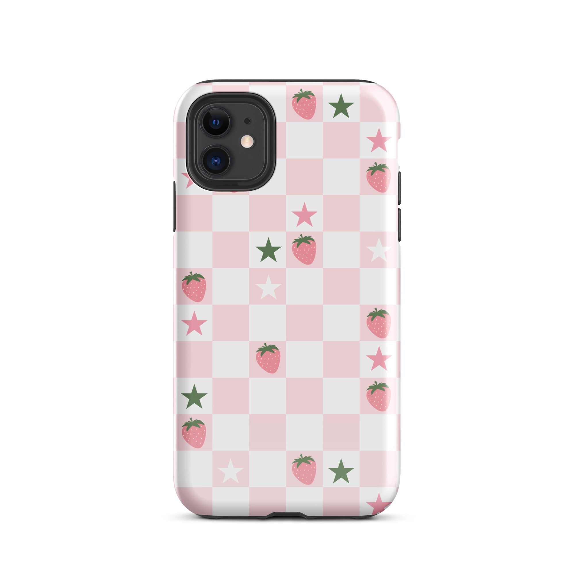 Strawberry Check iPhone Case