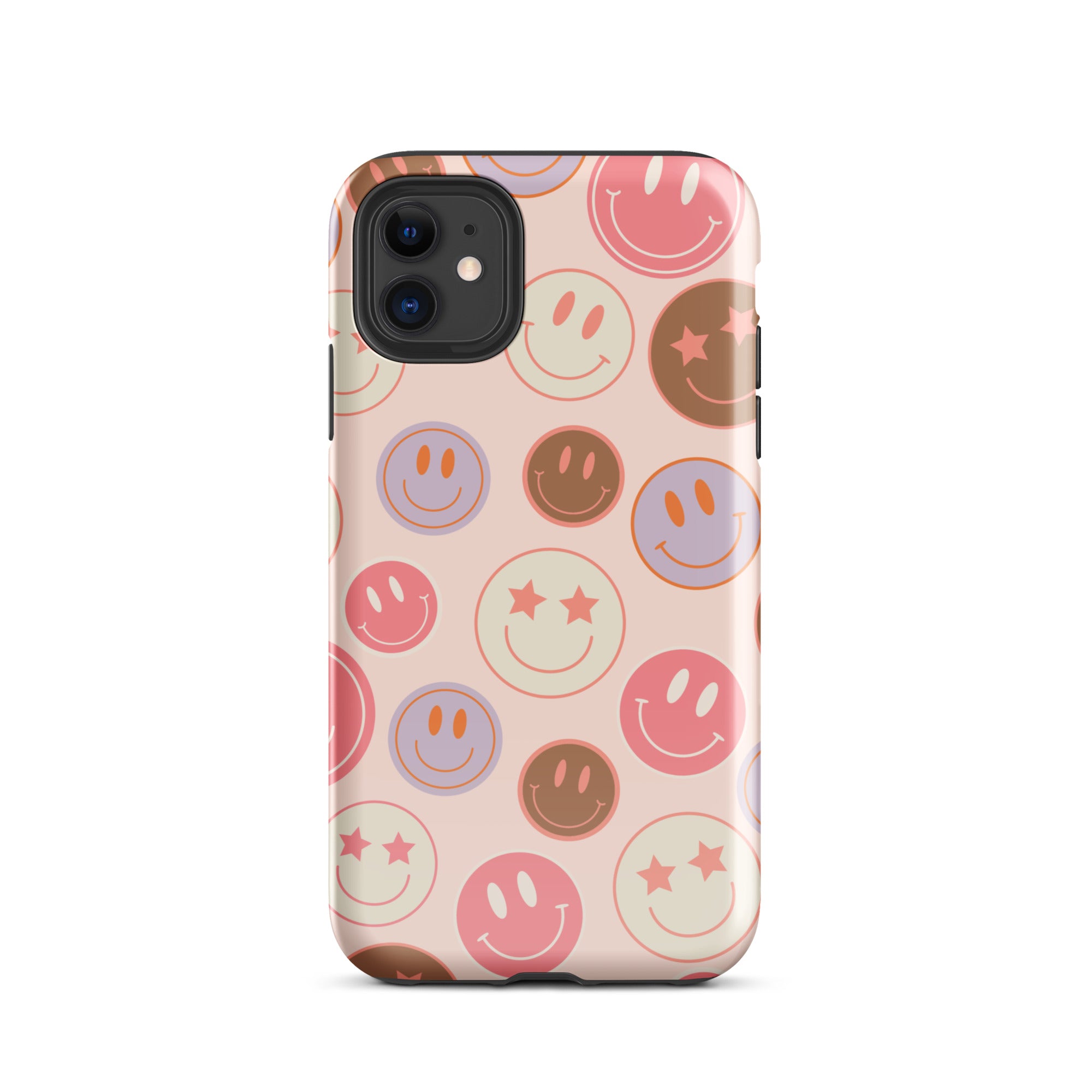 Preppy Pink Smiley Faces iPhone Case