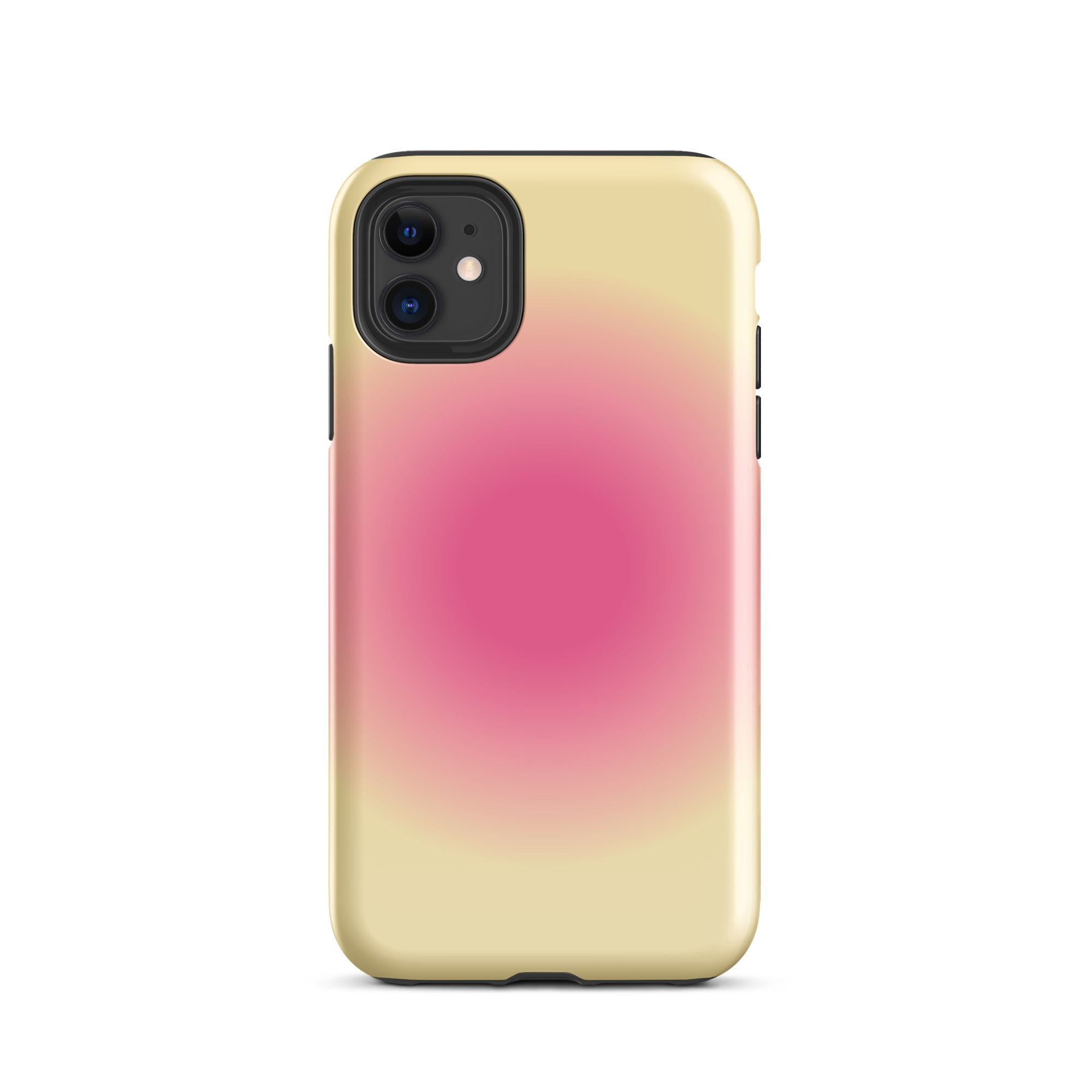 Pink & Yellow Aura iPhone Case