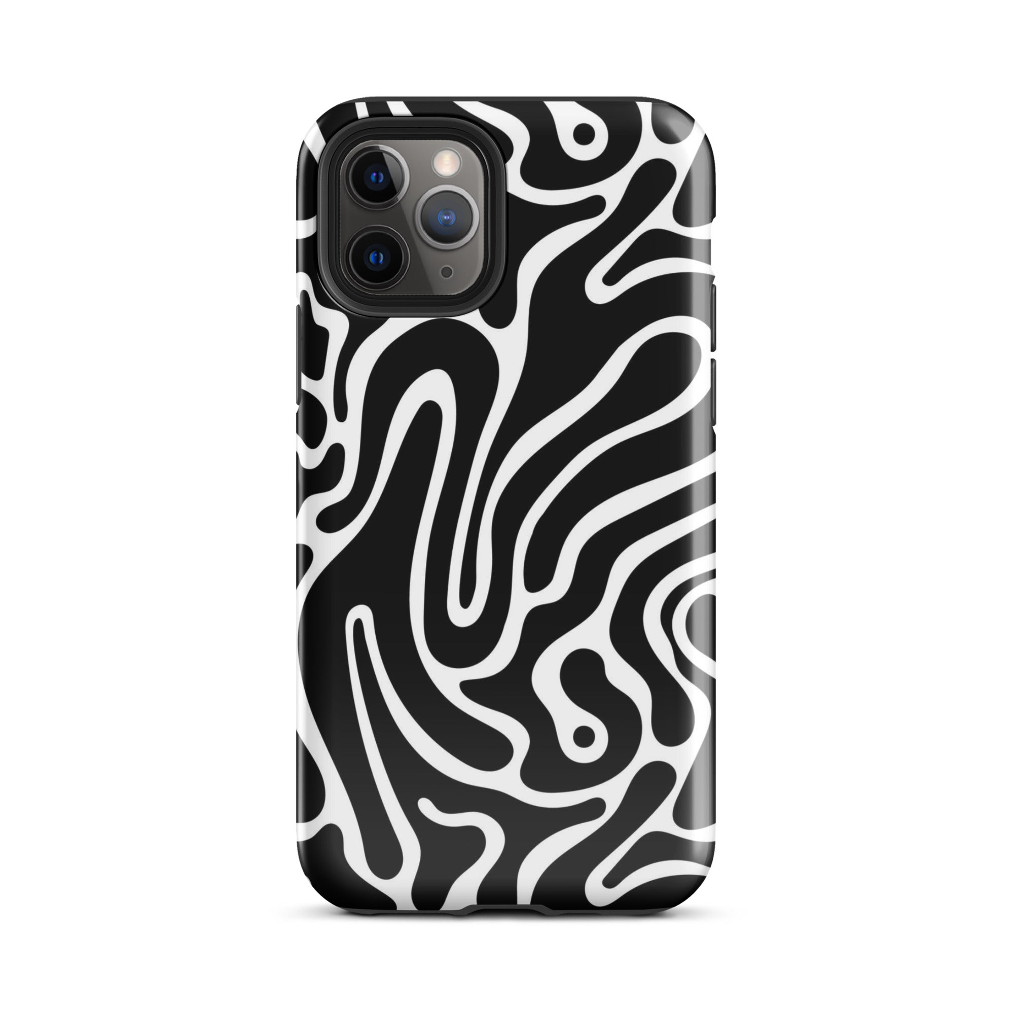 Wavy Noir iPhone Case iPhone 11 Pro Glossy