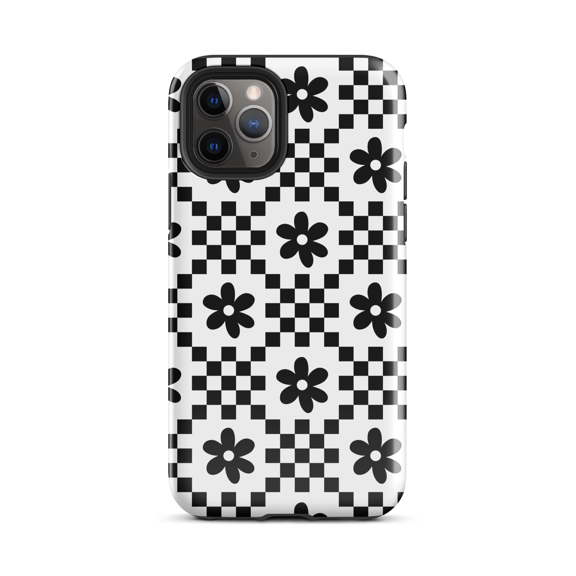 Monochrome Daisy iPhone Case iPhone 11 Pro Glossy