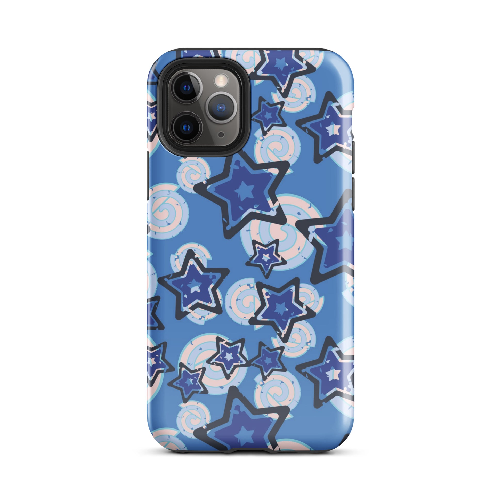 Y2K Blue Star iPhone Case – Stella Cases - Main Image
