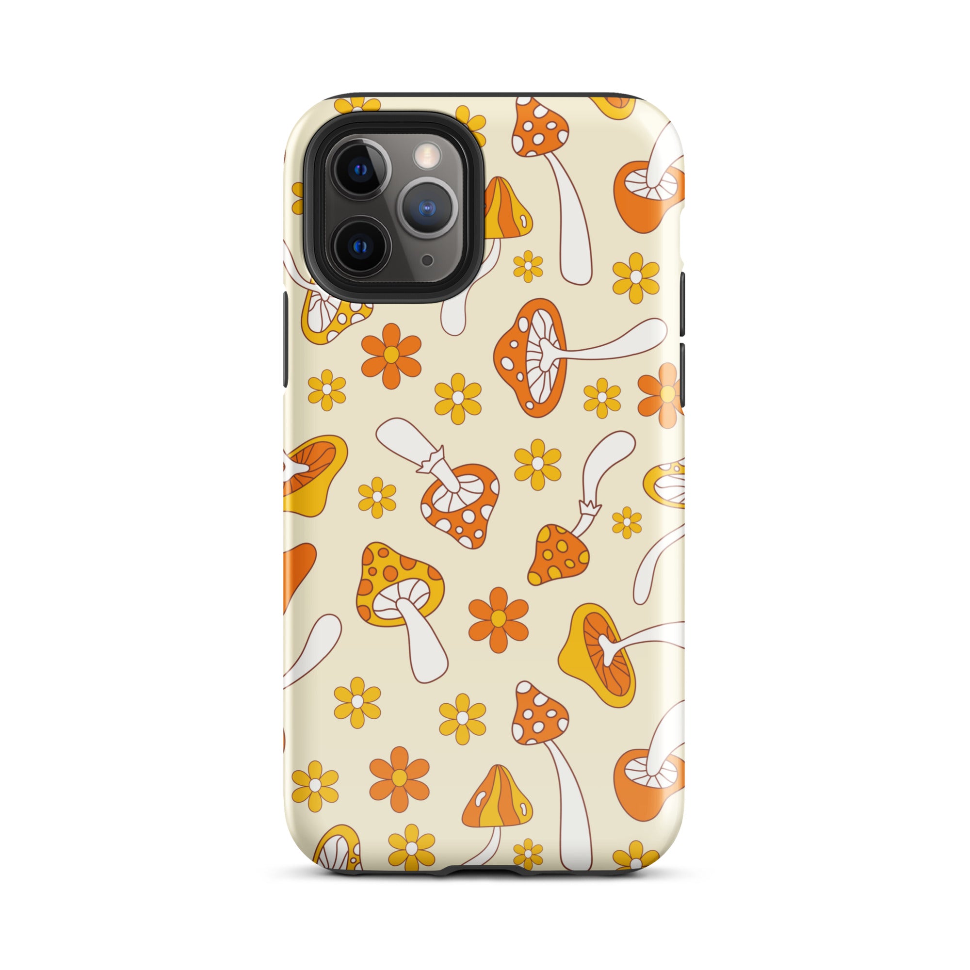 Retro Mushrooms iPhone Case iPhone 11 Pro Glossy
