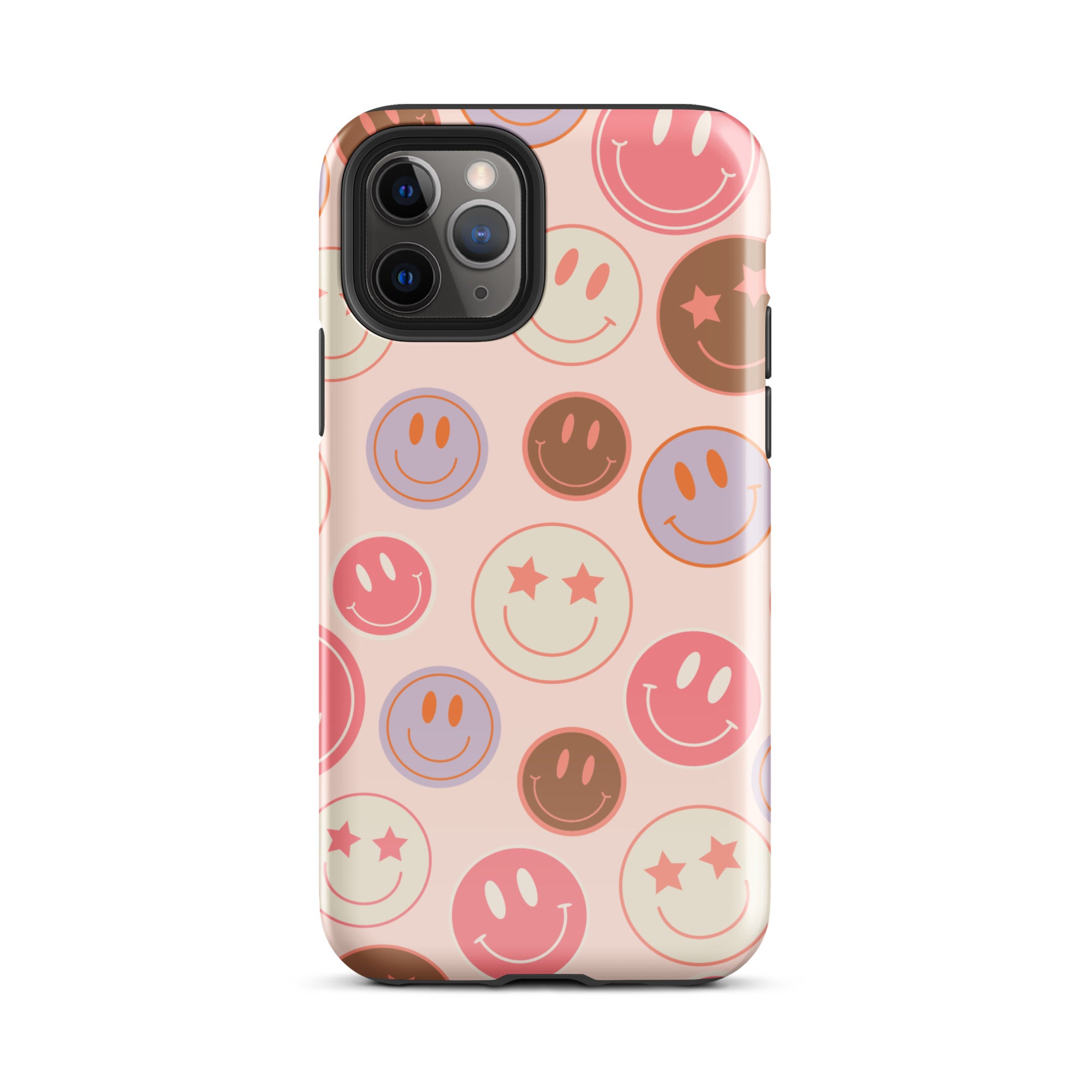 Preppy Pink Smiley Faces iPhone Case