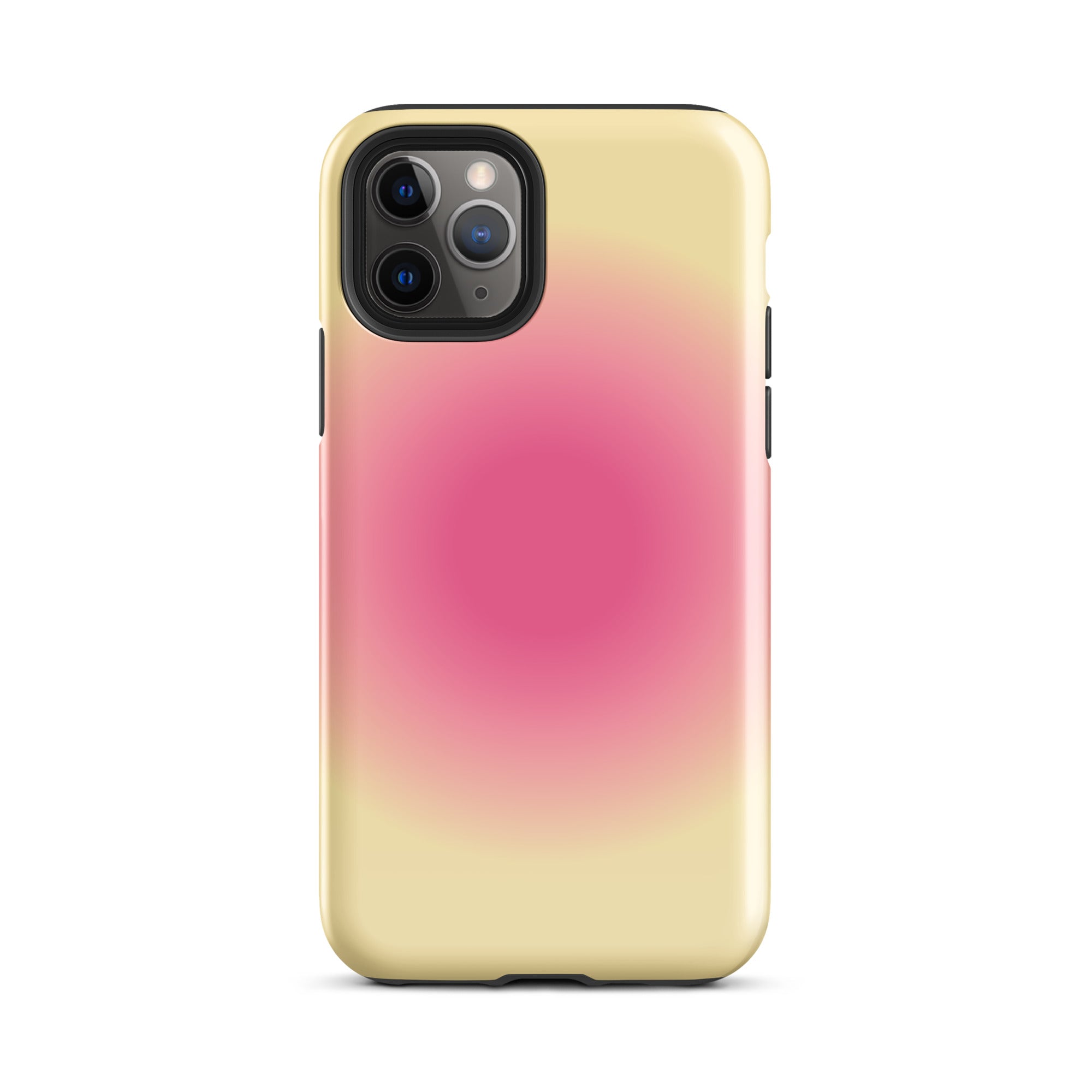 Pink & Yellow Aura iPhone Case