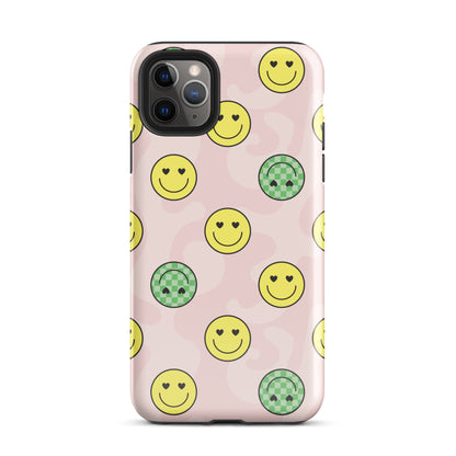 Preppy Smiley Faces iPhone Case iPhone 11 Pro Max Glossy
