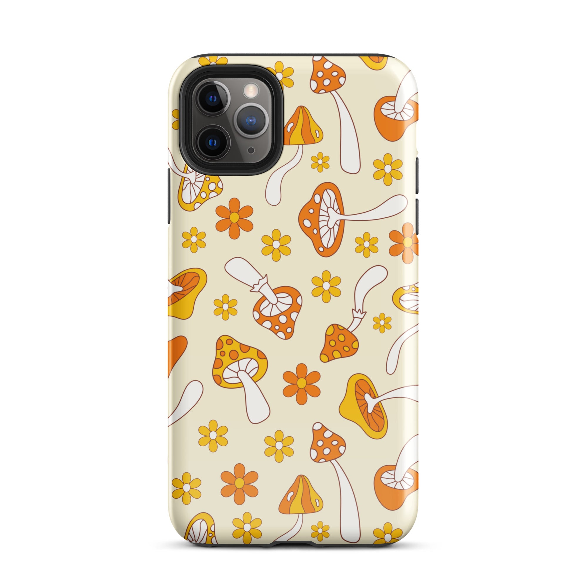 Retro Mushrooms iPhone Case iPhone 11 Pro Max Glossy