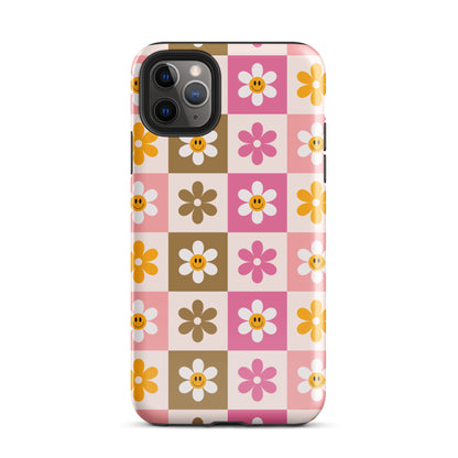 Smiley Flowers iPhone Case
