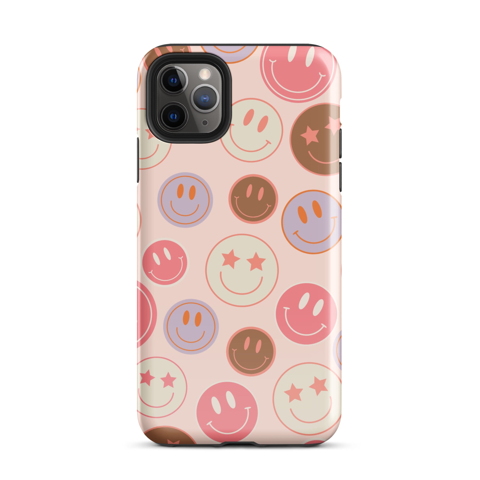 Preppy Pink Smiley Faces iPhone Case