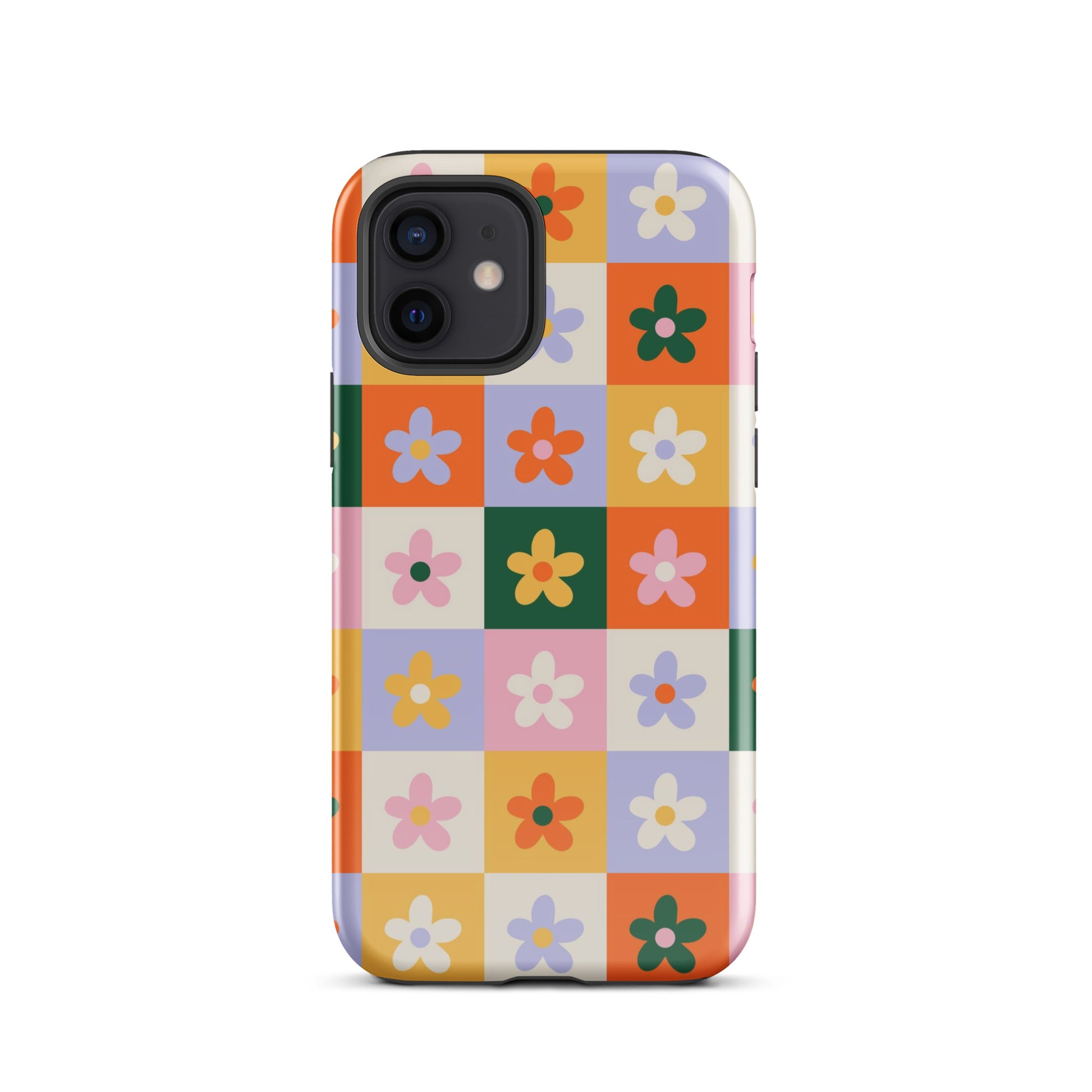 Patchwork Flowers iPhone Case iPhone 12 Glossy