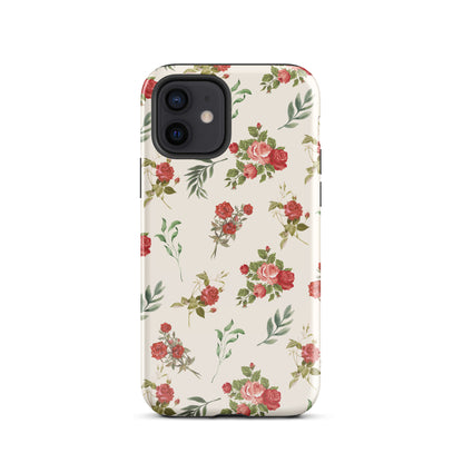Red Vintage Roses iPhone Case