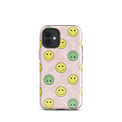 Preppy Smiley Faces iPhone Case iPhone 12 mini Glossy