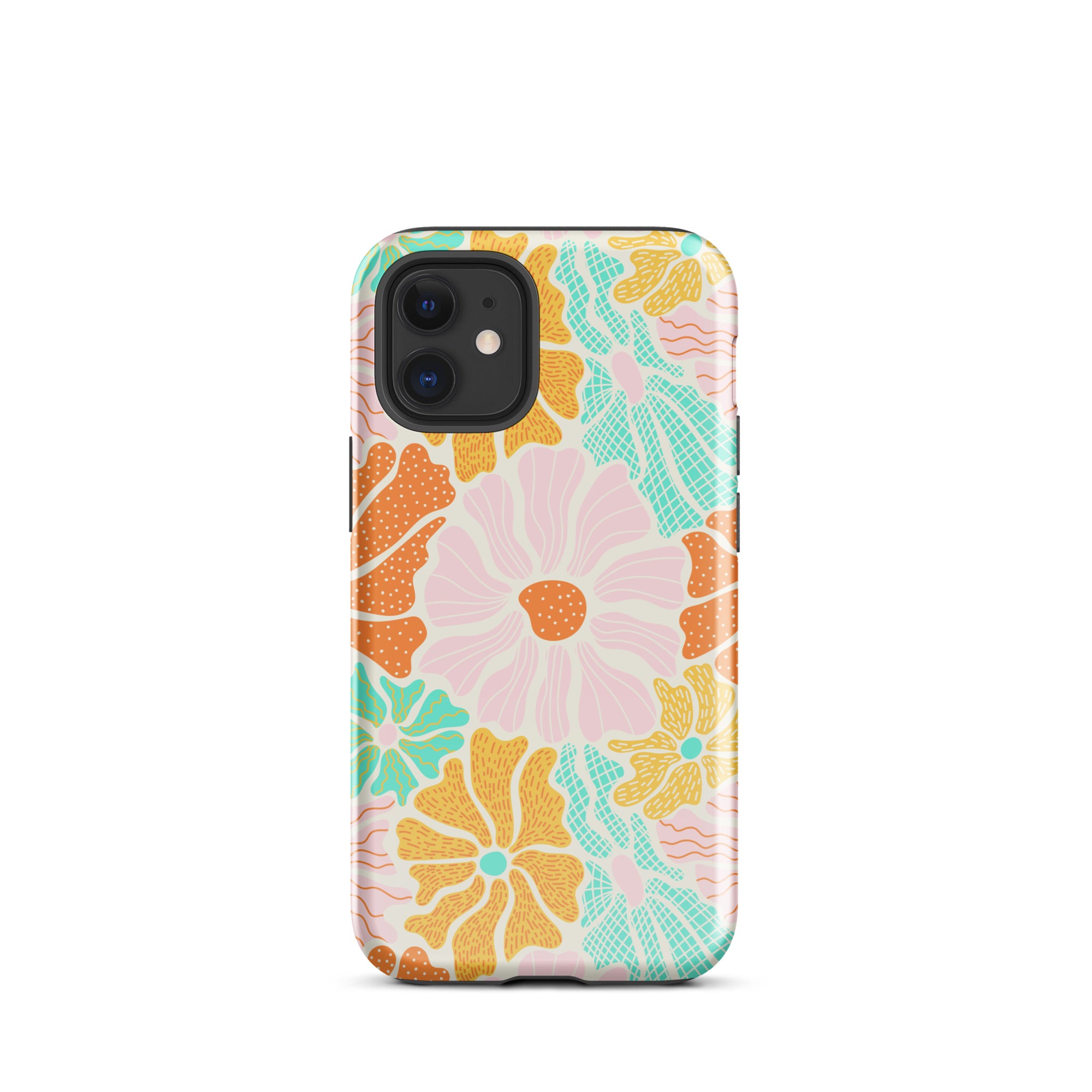 Neon Garden iPhone Case iPhone 12 mini Glossy
