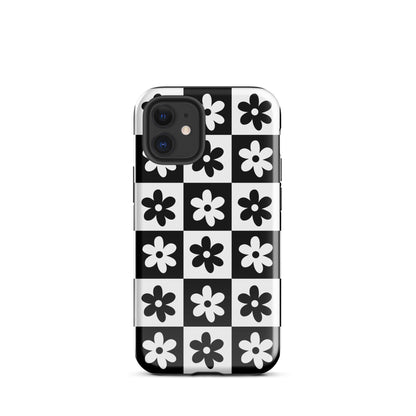 Black & White Garden iPhone Case iPhone 12 mini Glossy