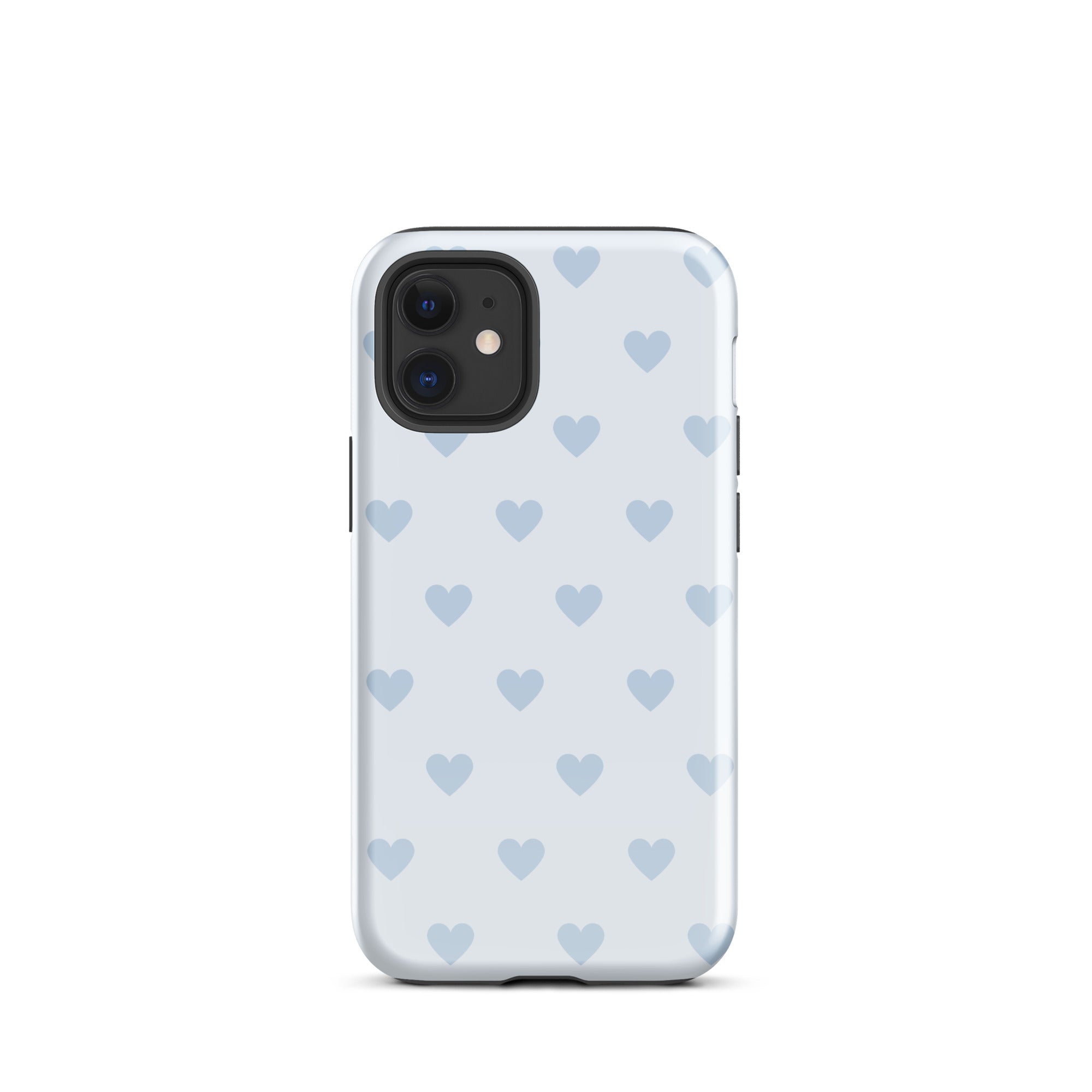 Light Blue Hearts iPhone Case