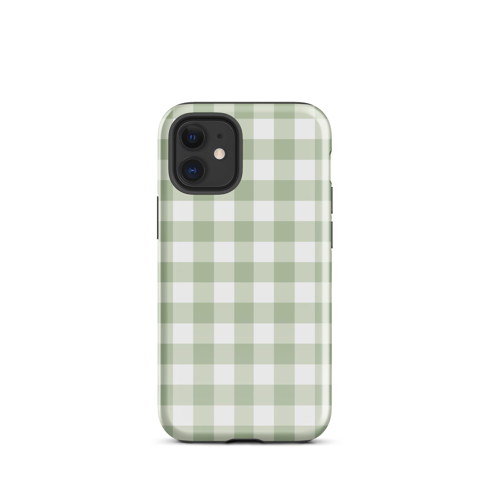 Green Gingham iPhone Case