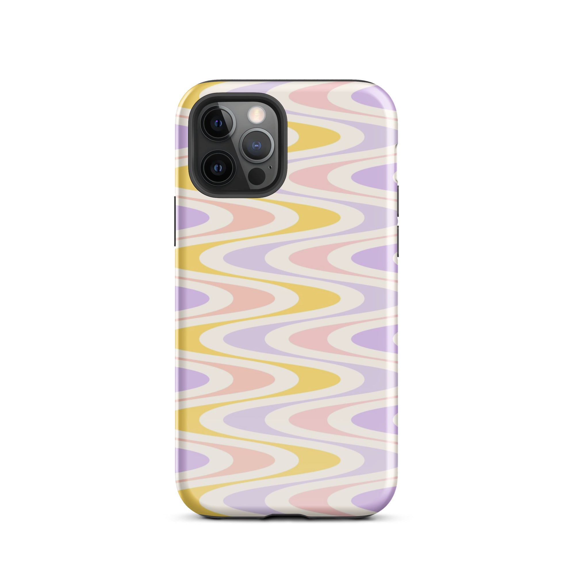 Pastel Retro Wavy iPhone Case iPhone 12 Pro Glossy