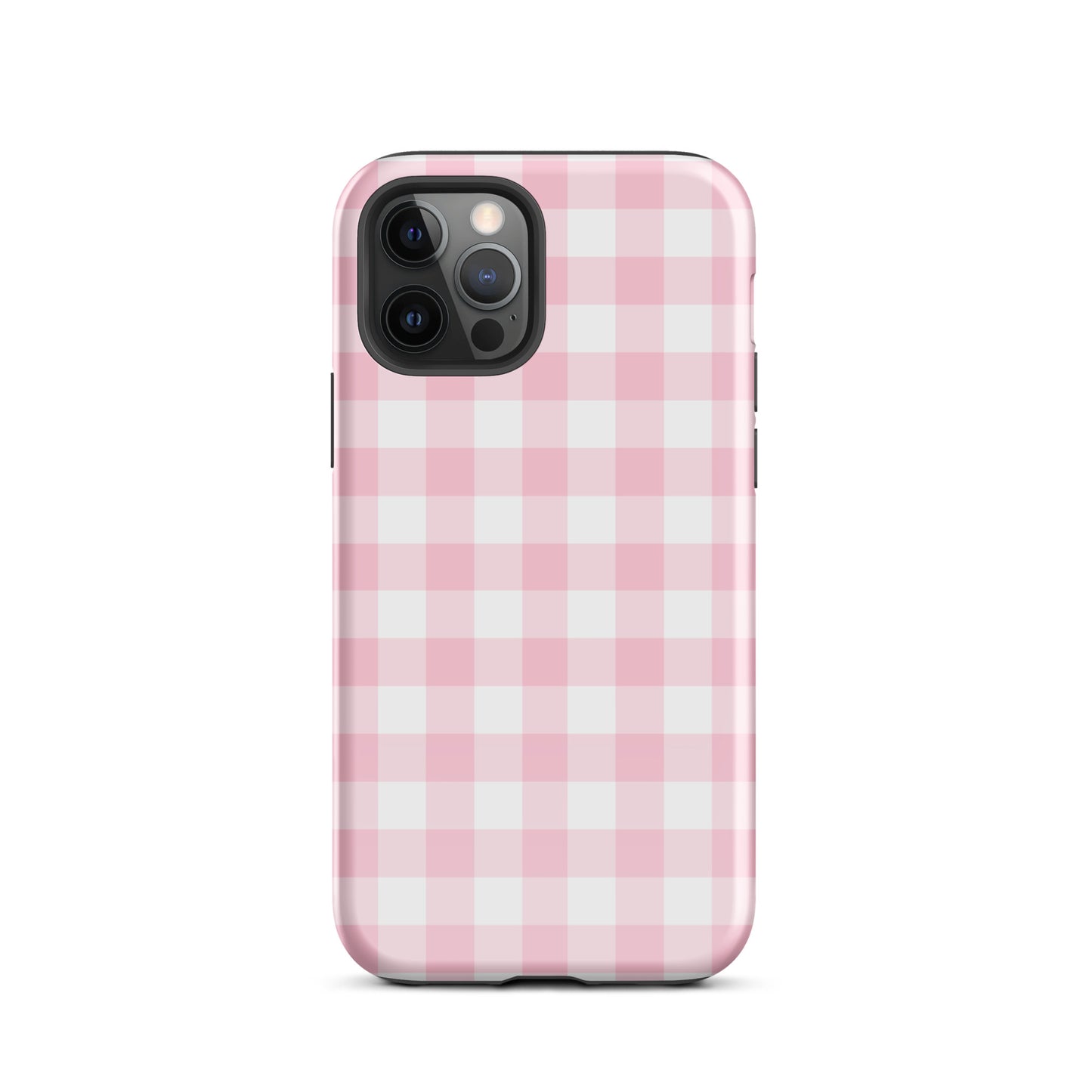 Pink Gingham iPhone Case iPhone 12 Pro Glossy