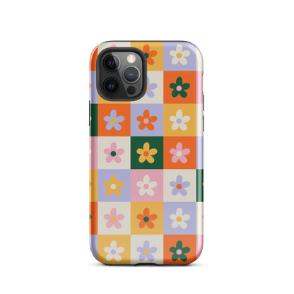 Patchwork Flowers iPhone Case iPhone 12 Pro Glossy