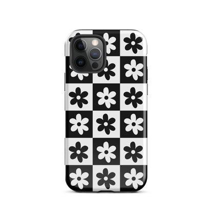 Black & White Garden iPhone Case iPhone 12 Pro Glossy