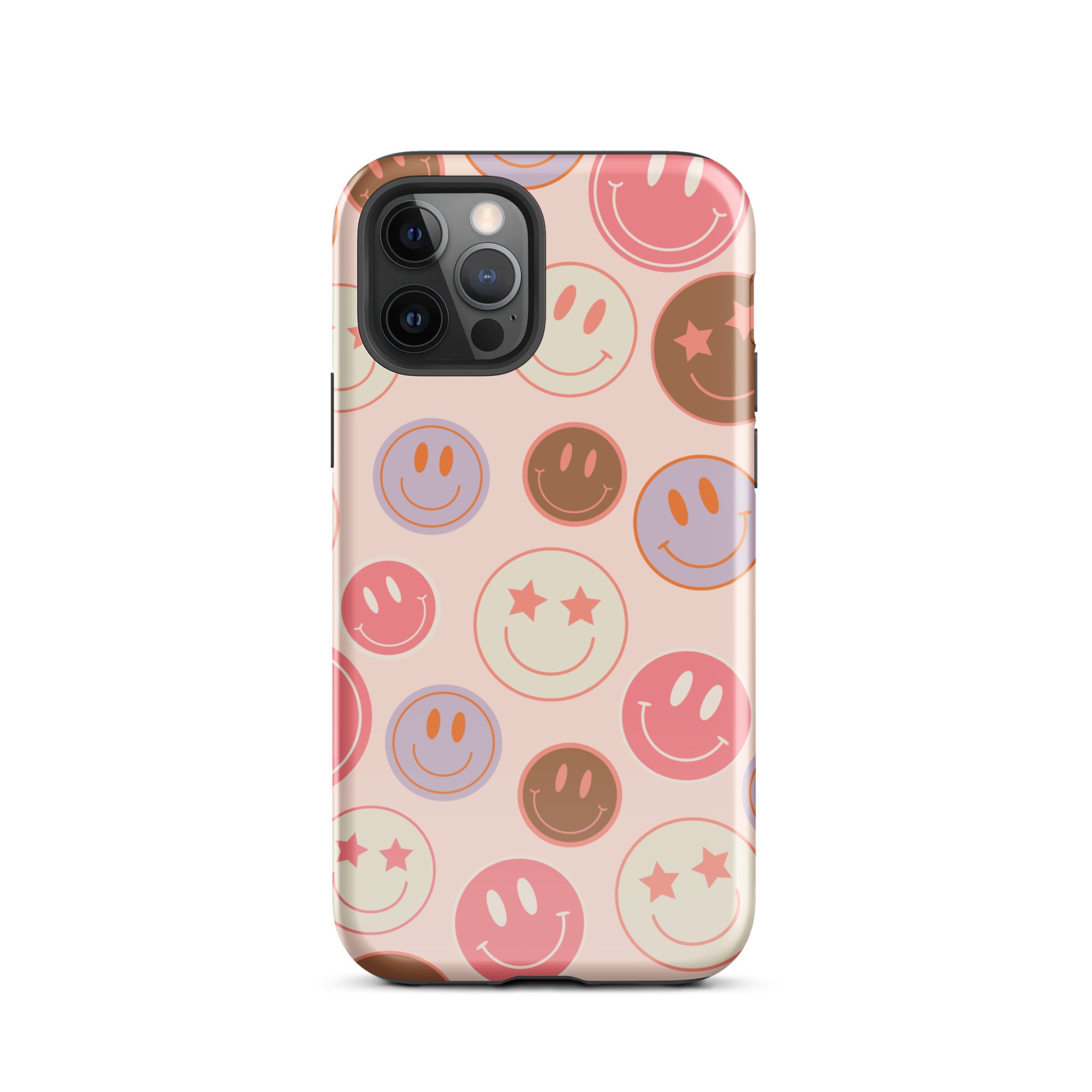 Preppy Pink Smiley Faces iPhone Case