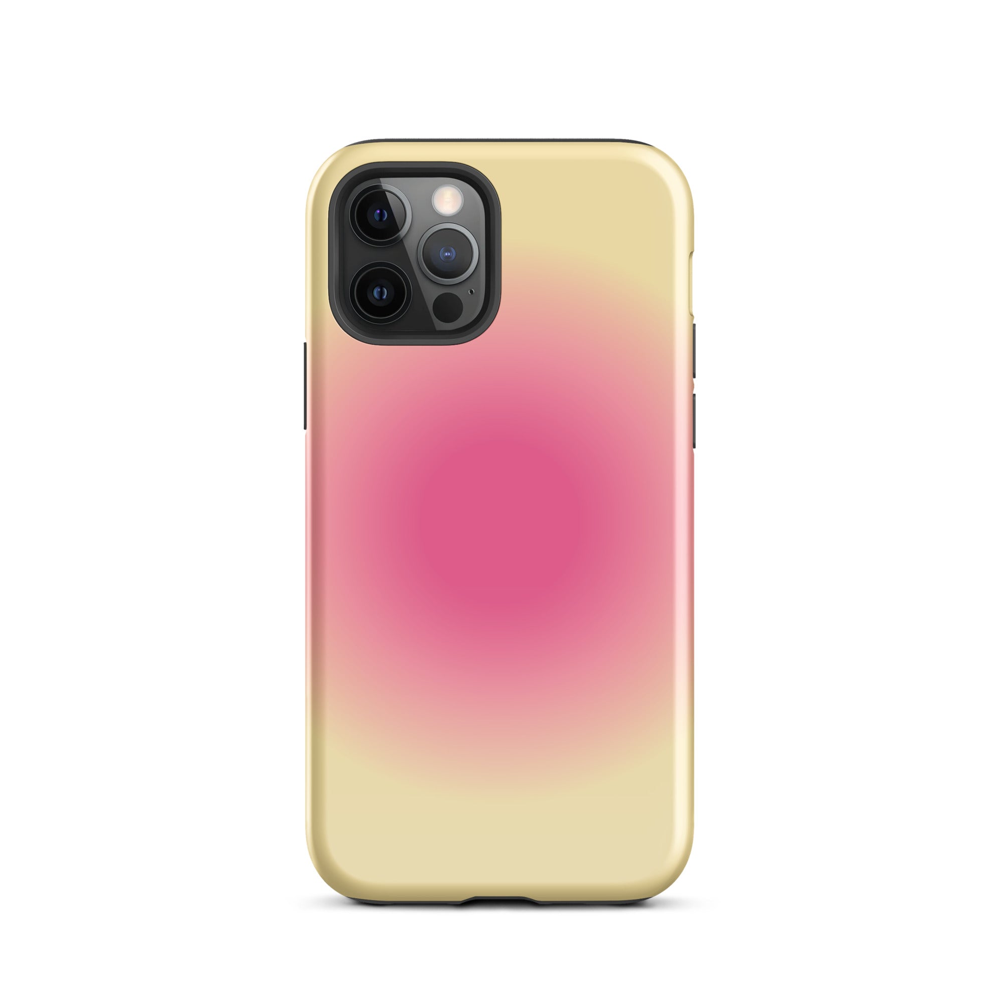 Pink & Yellow Aura iPhone Case