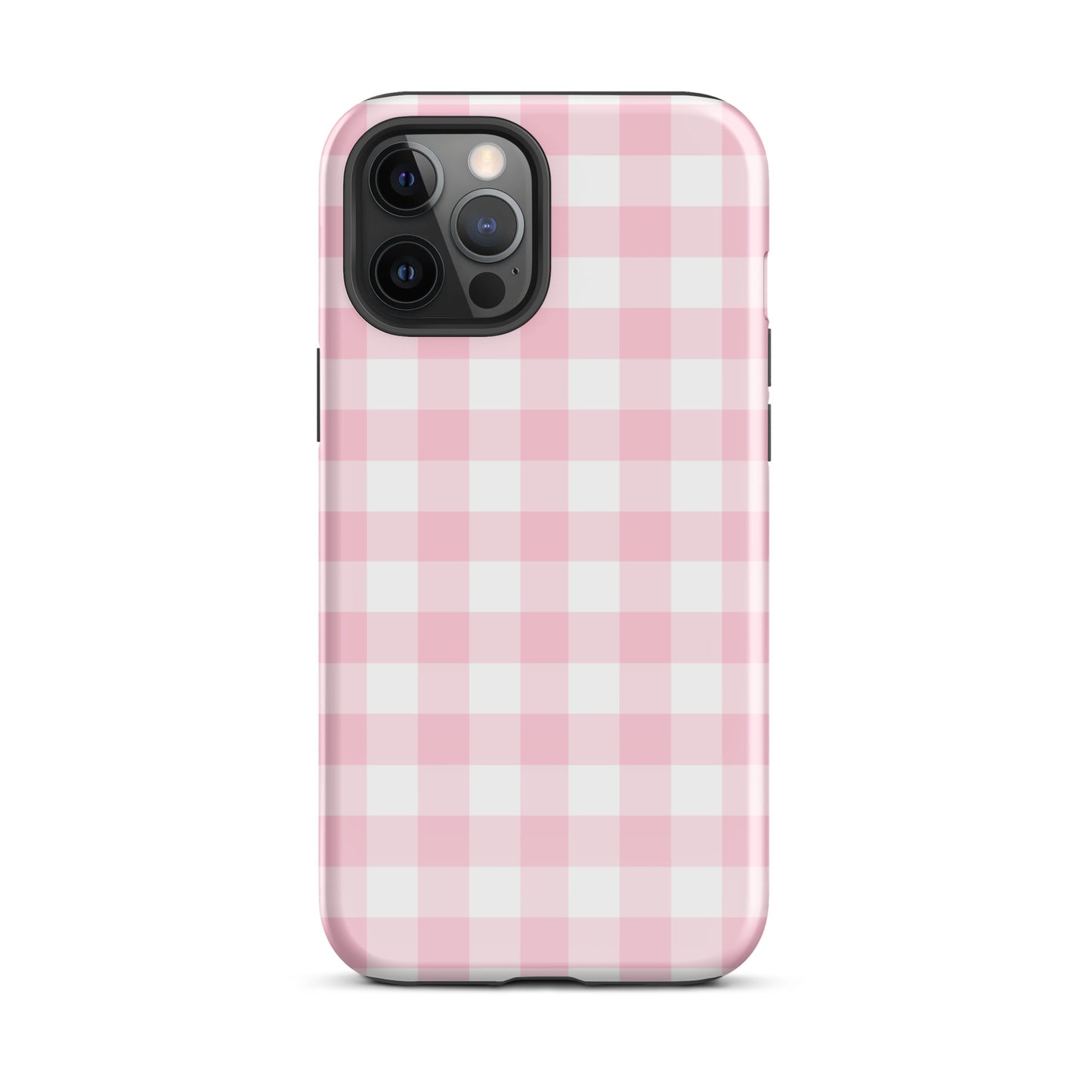Pink Gingham iPhone Case iPhone 12 Pro Max Glossy