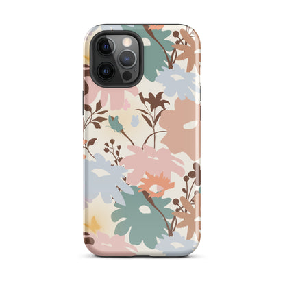 Retro Floral Fusion iPhone Case