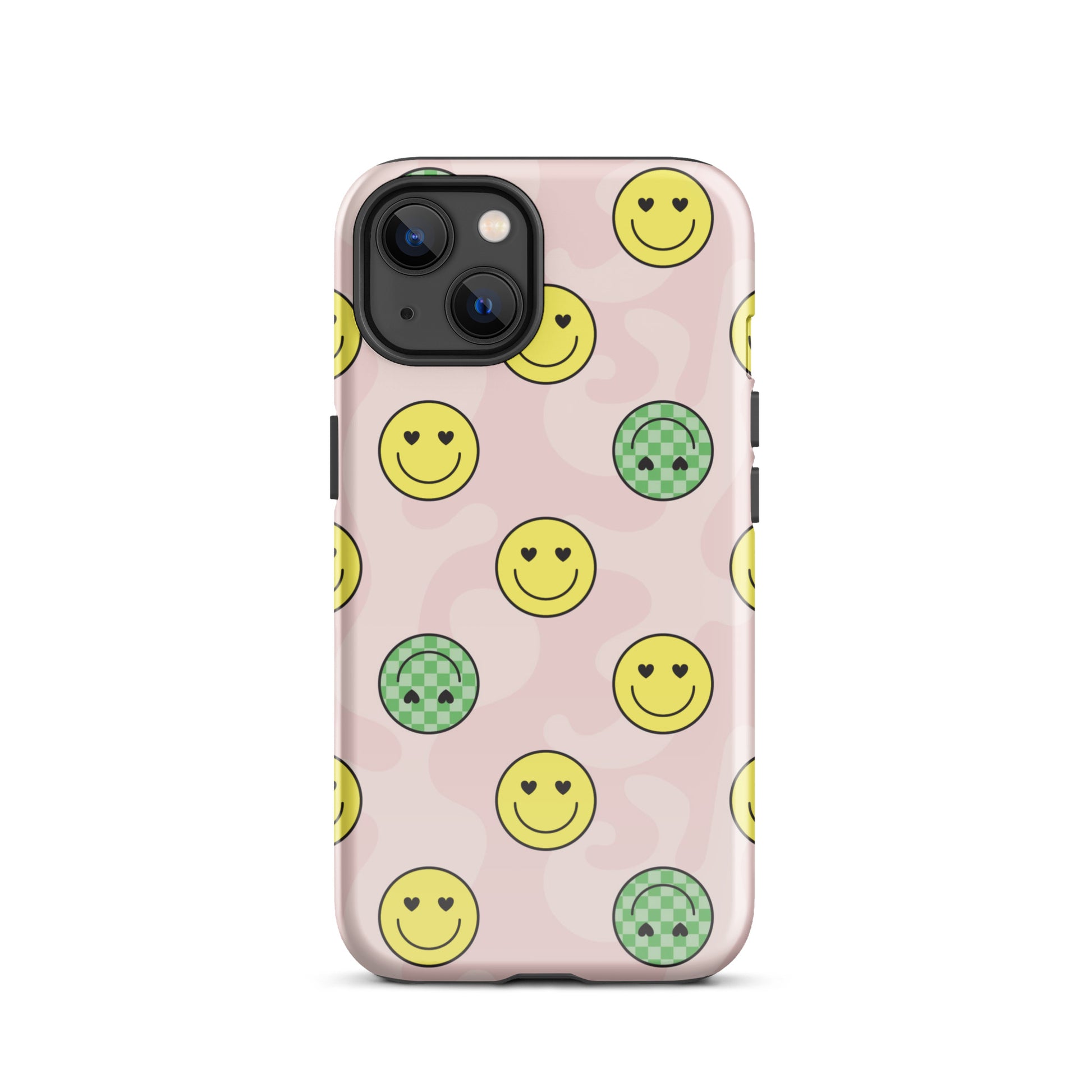 Preppy Smiley Faces iPhone Case iPhone 13 Glossy