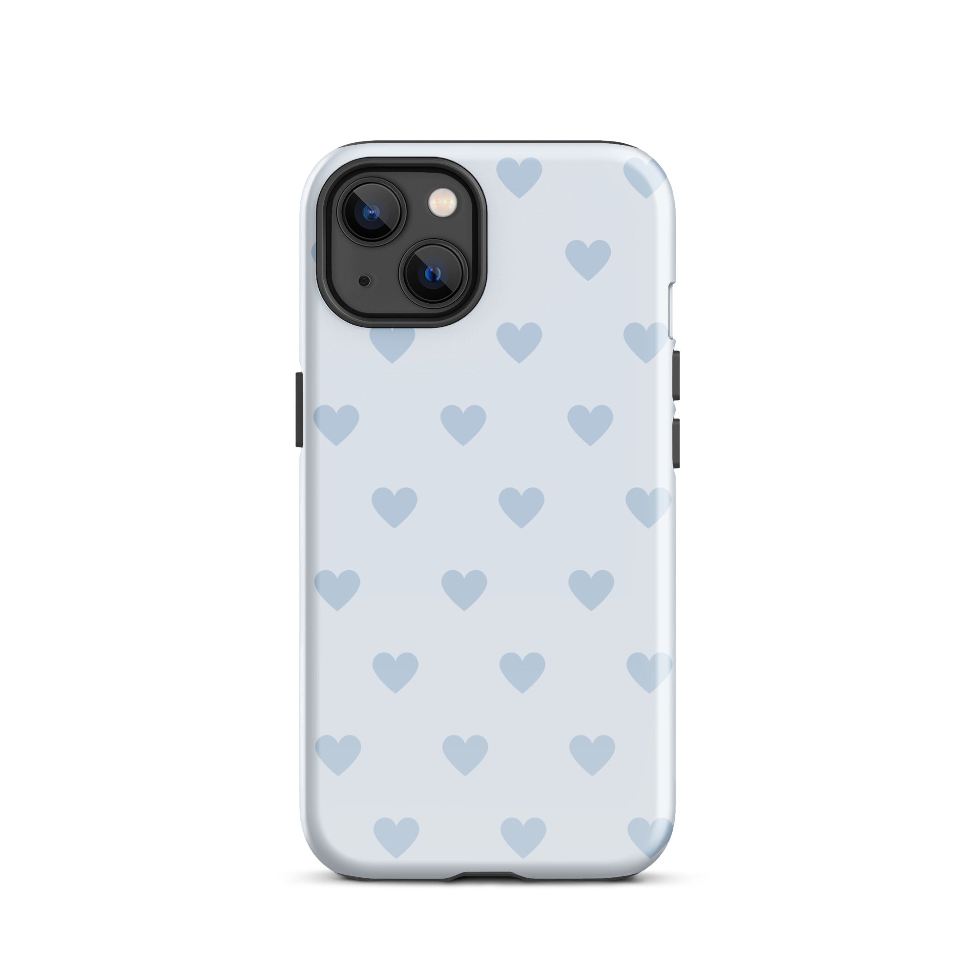 Light Blue Hearts iPhone Case