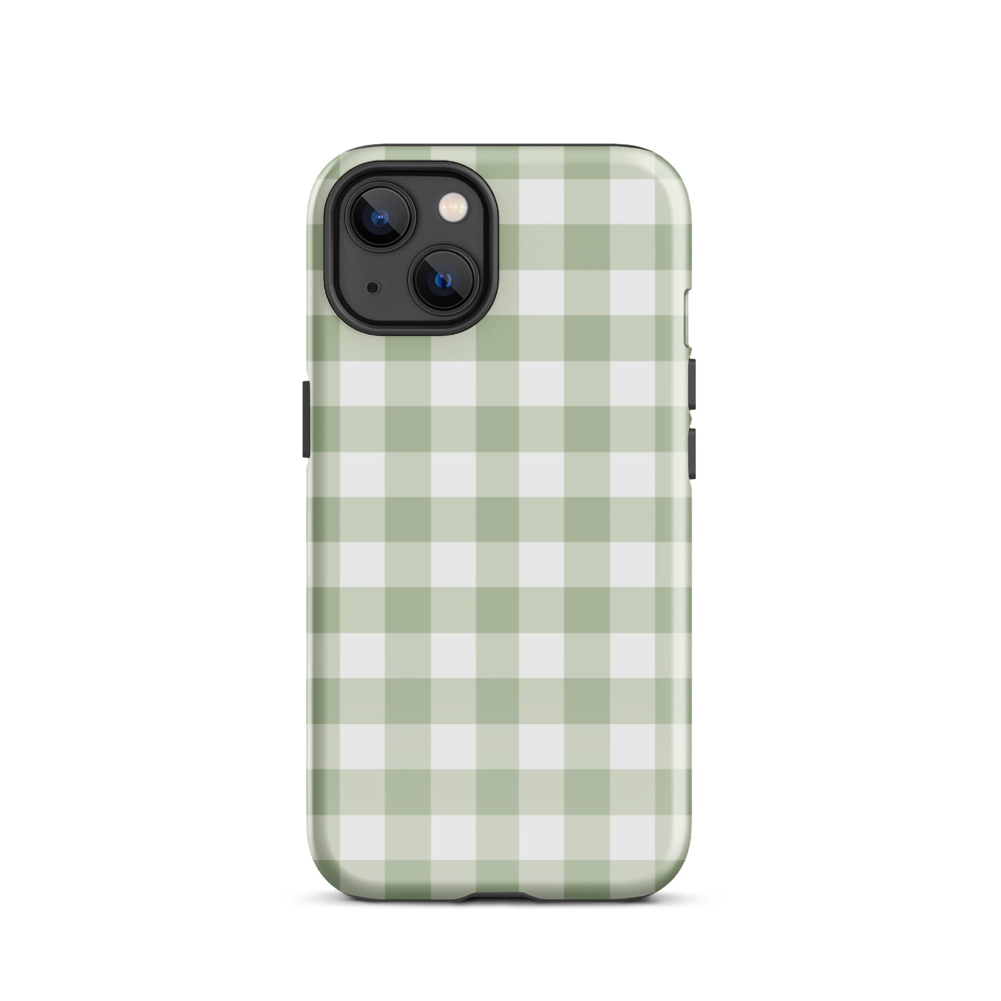 Green Gingham iPhone Case