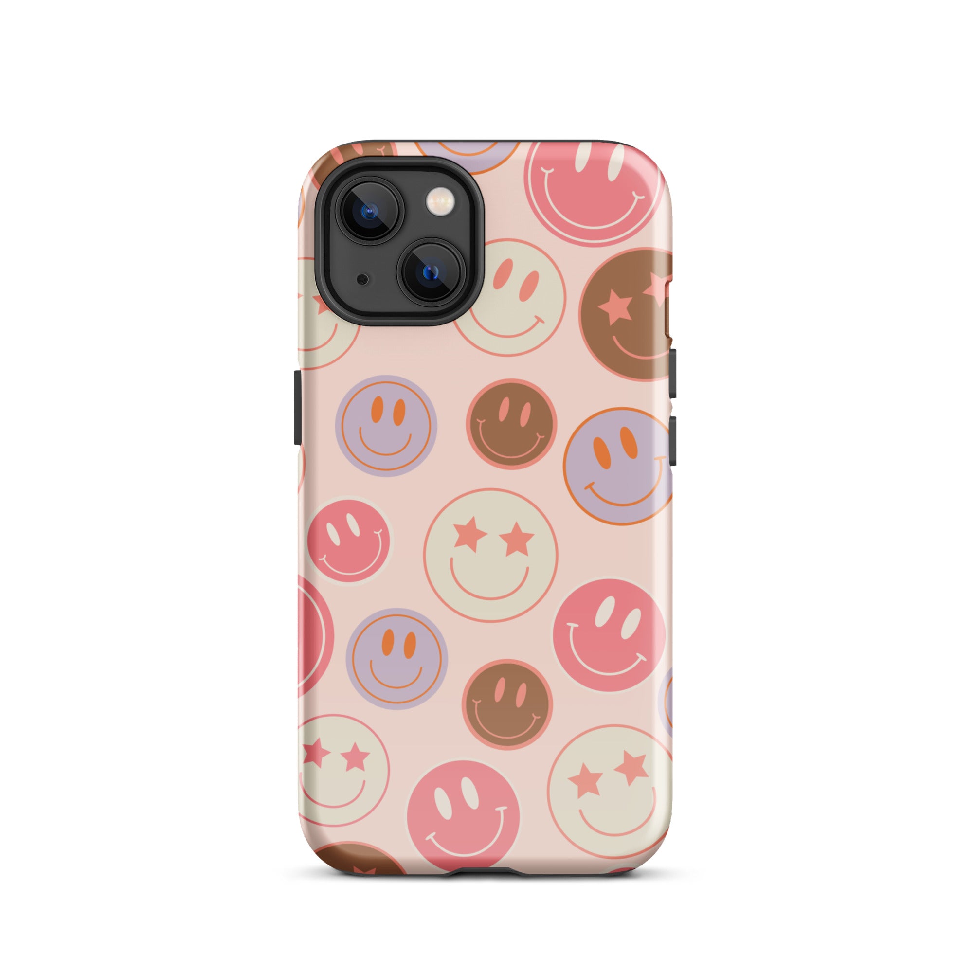 Preppy Pink Smiley Faces iPhone Case