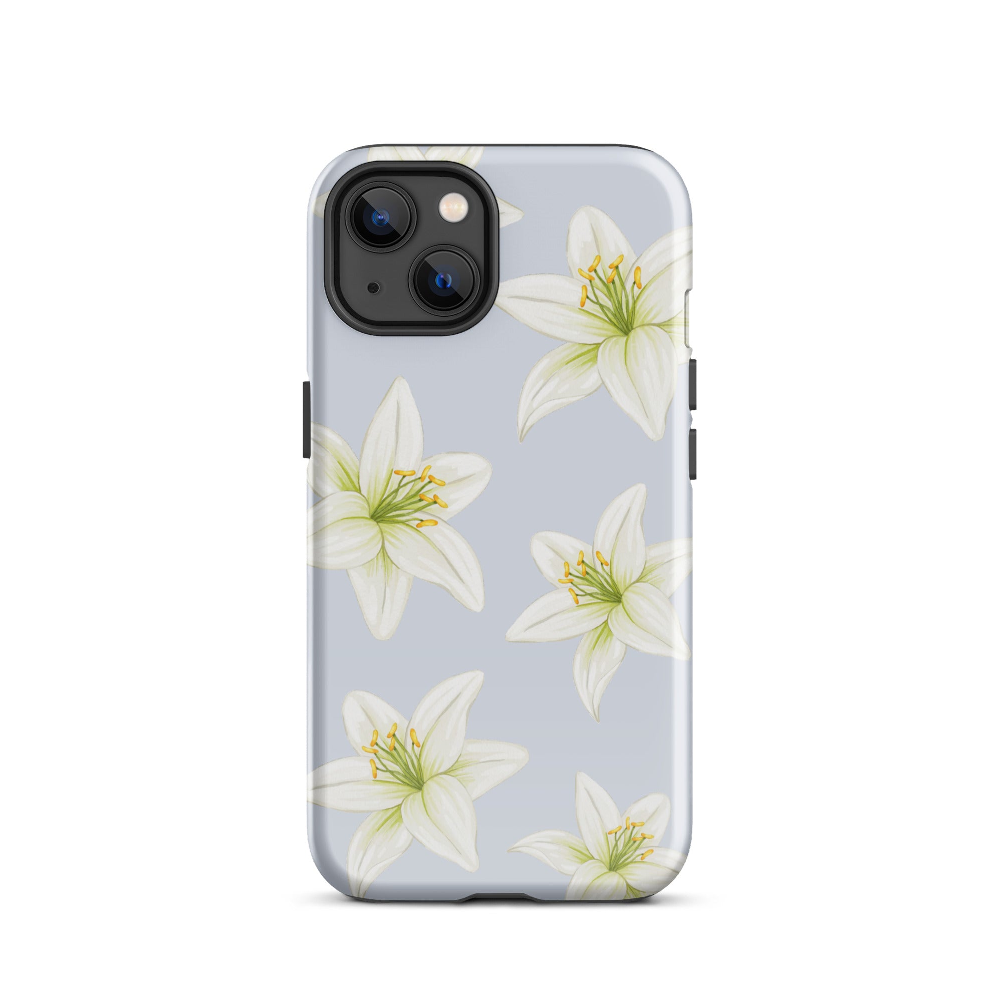 Blue Tiger Lily iPhone Case