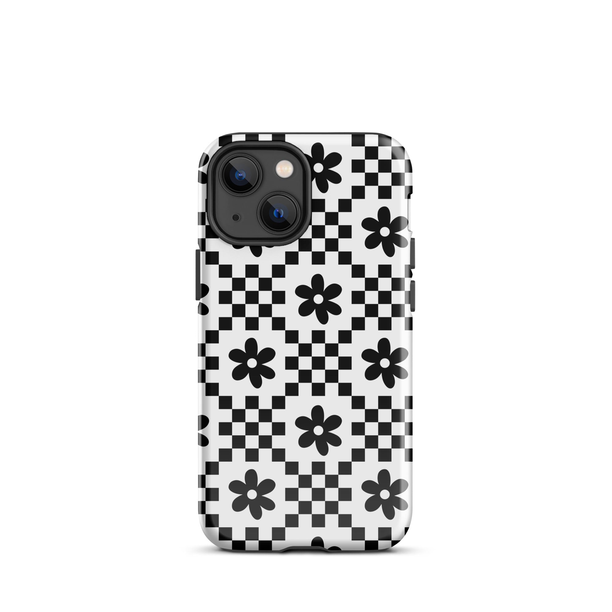Monochrome Daisy iPhone Case iPhone 13 mini Glossy