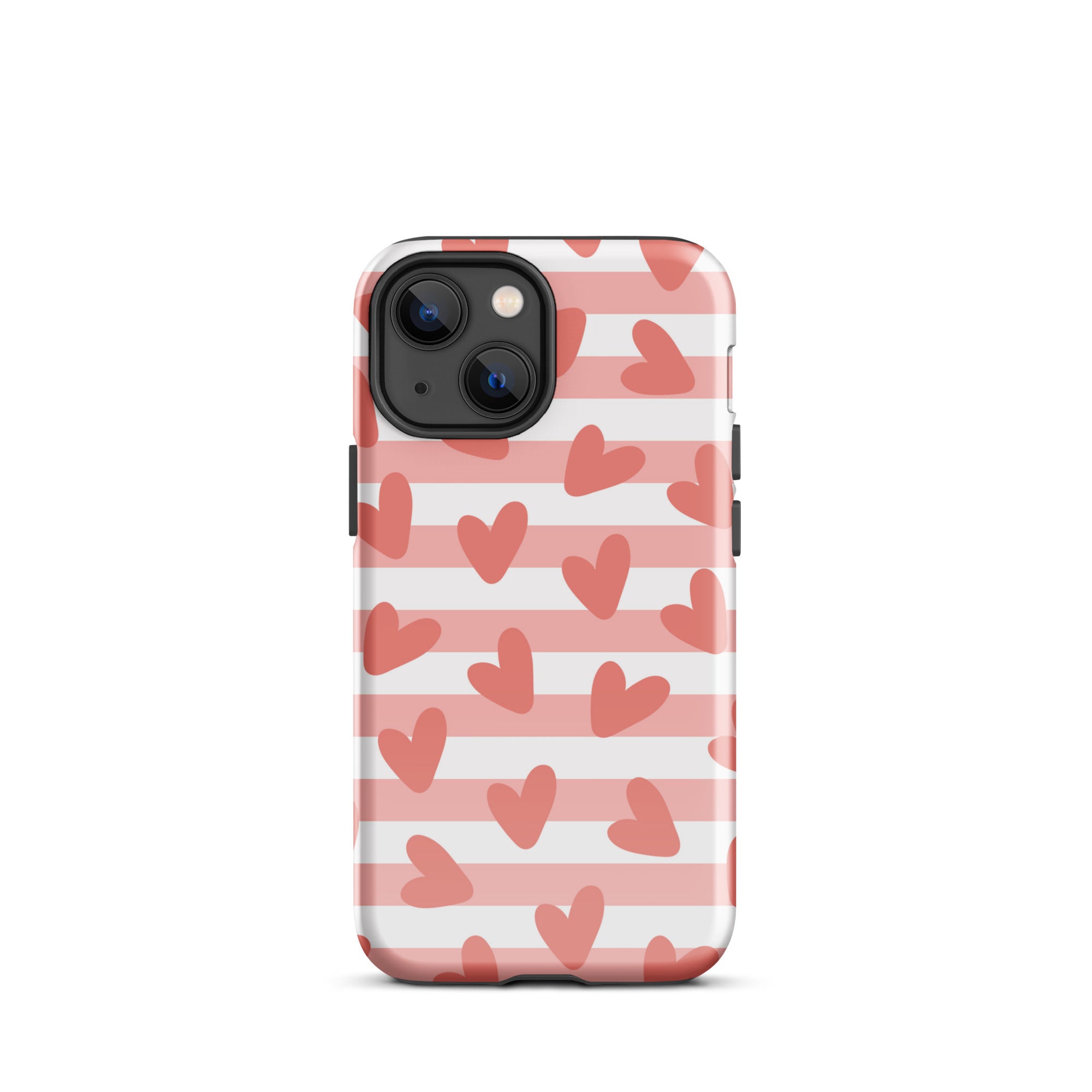 Striped Hearts iPhone Case