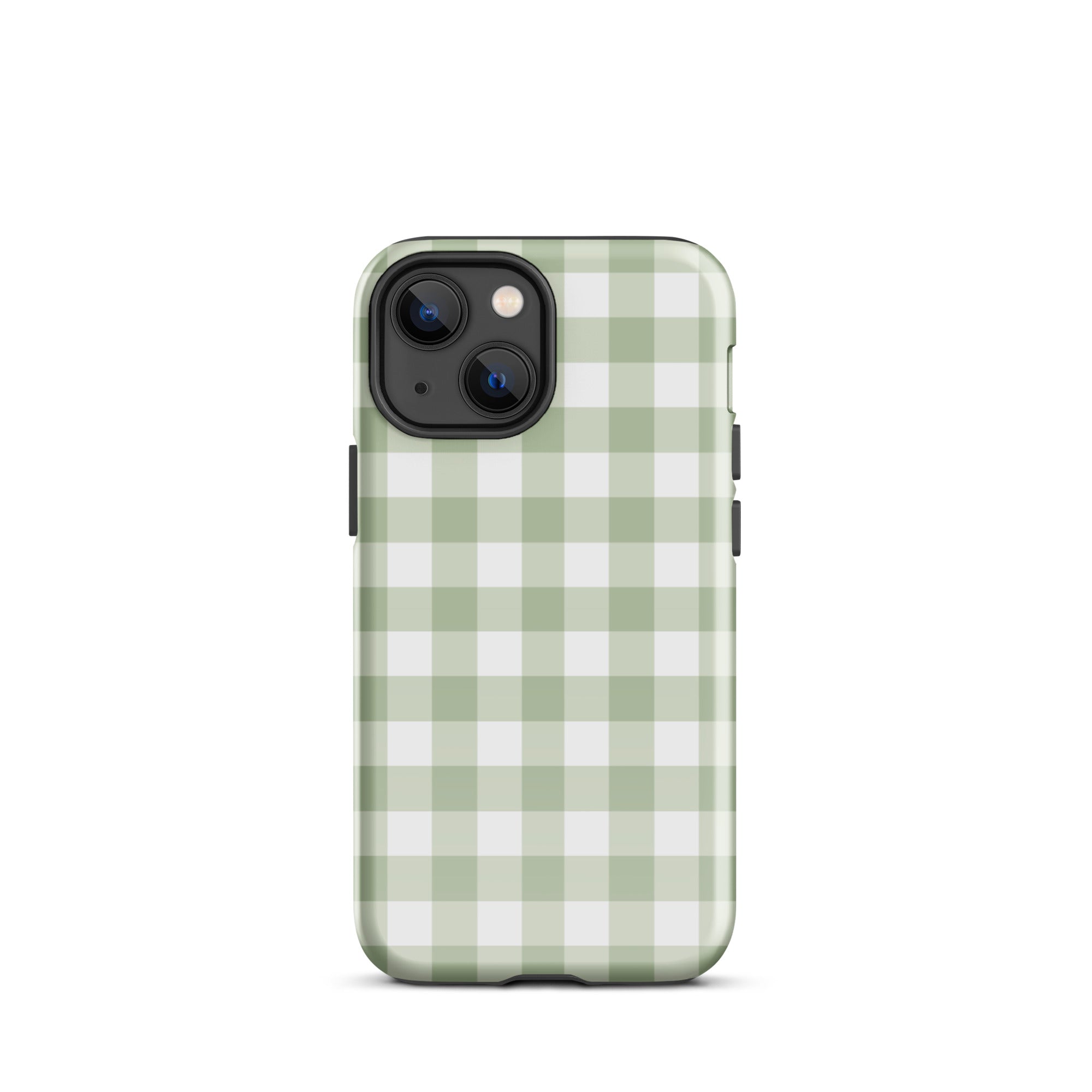 Green Gingham iPhone Case