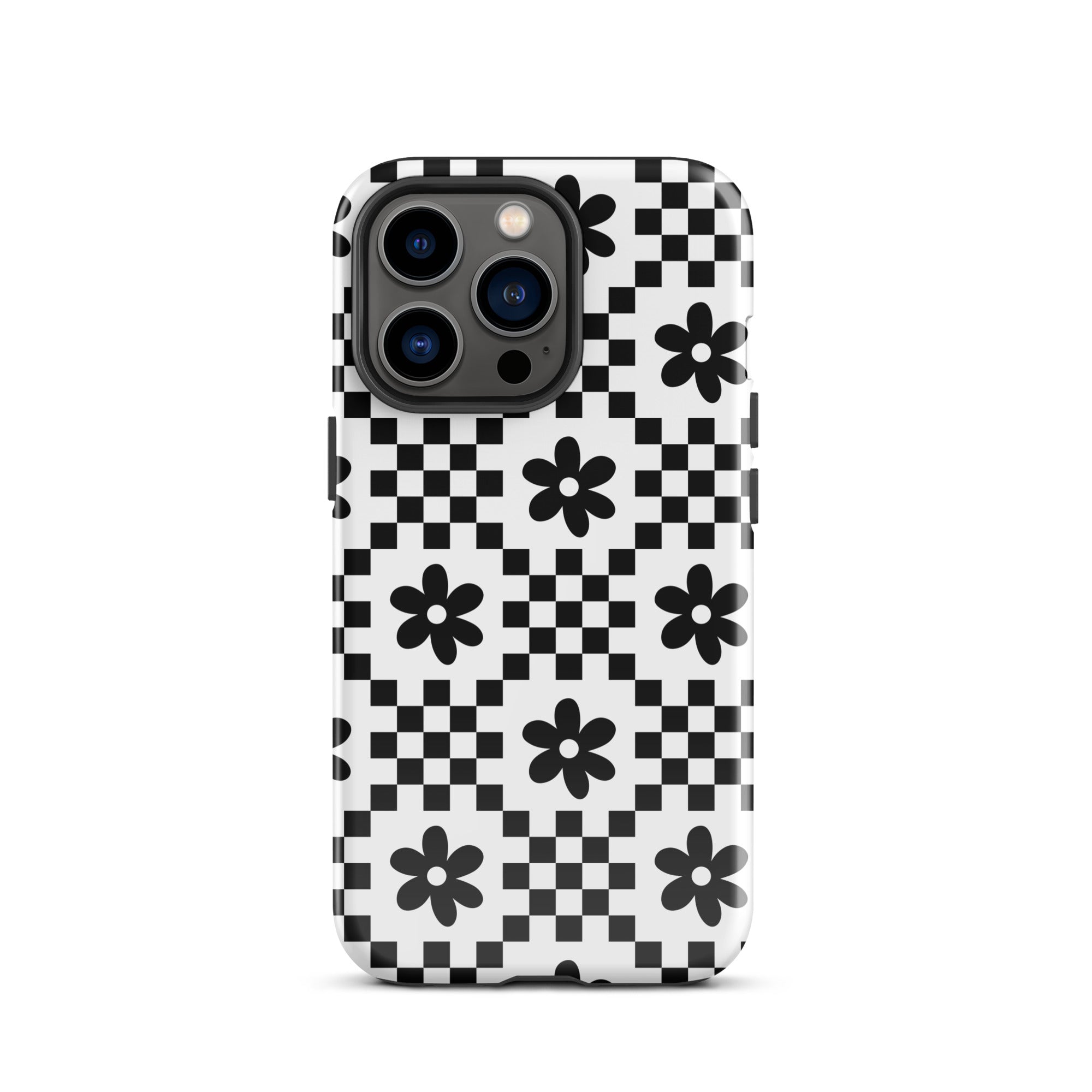 Monochrome Daisy iPhone Case iPhone 13 Pro Glossy