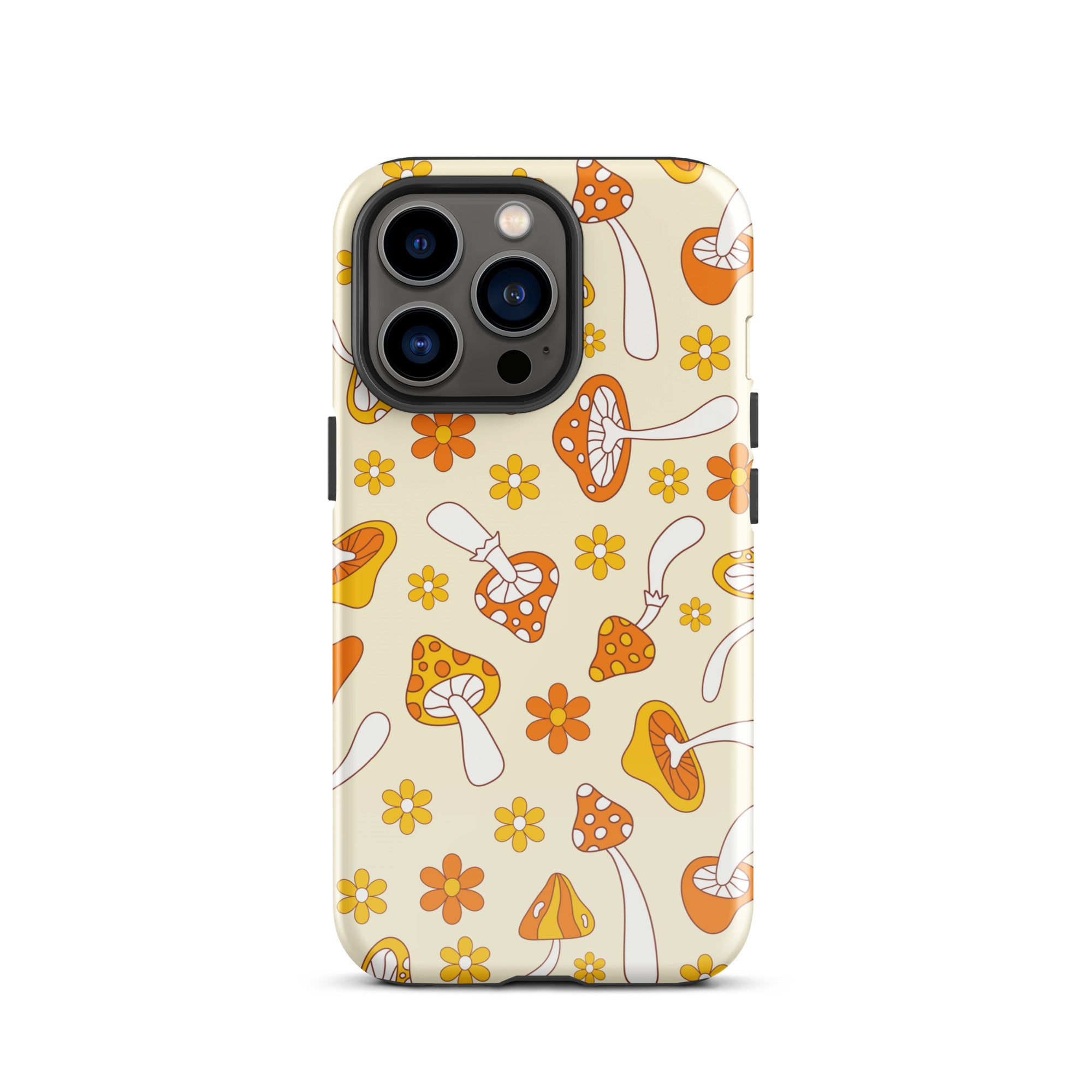 Retro Mushrooms iPhone Case iPhone 13 Pro Glossy