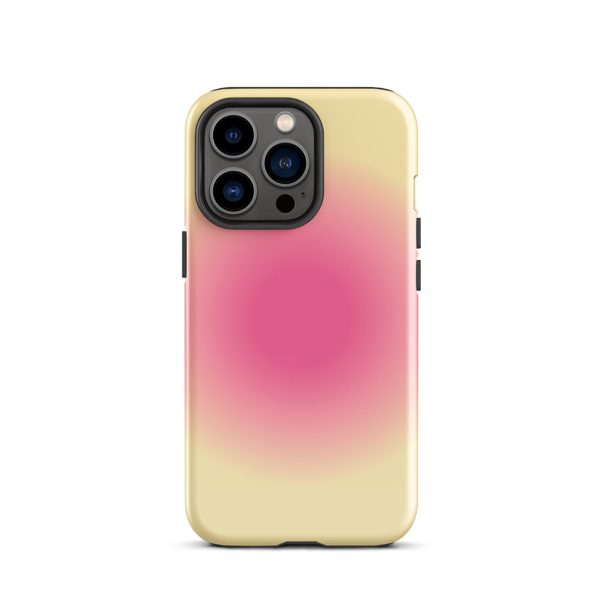 Pink & Yellow Aura iPhone Case
