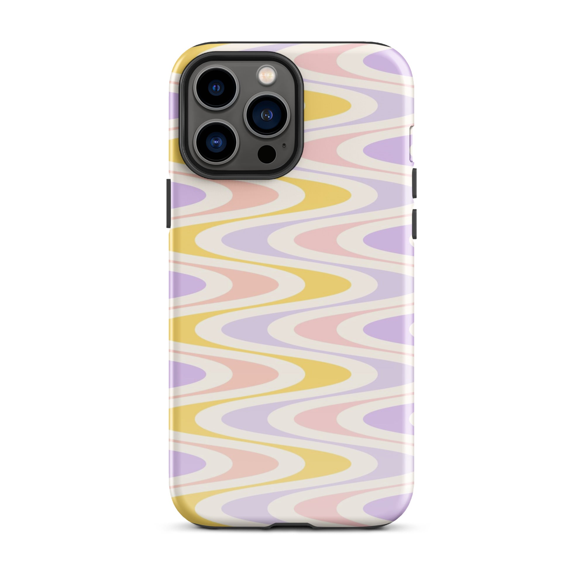 Pastel Retro Wavy iPhone Case iPhone 13 Pro Max Glossy