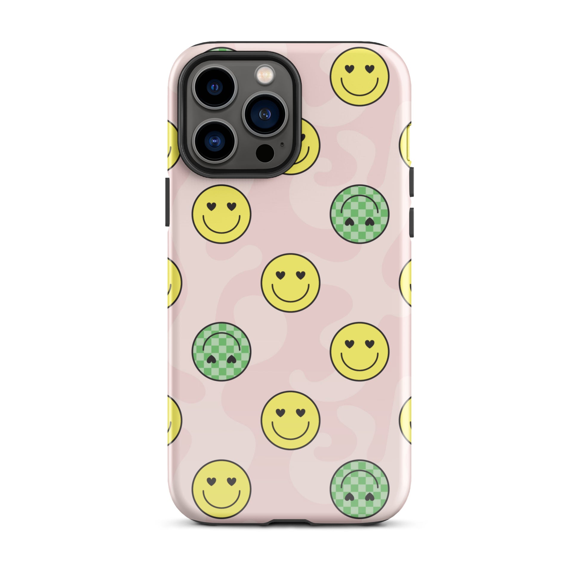 Preppy Smiley Faces iPhone Case iPhone 13 Pro Max Glossy