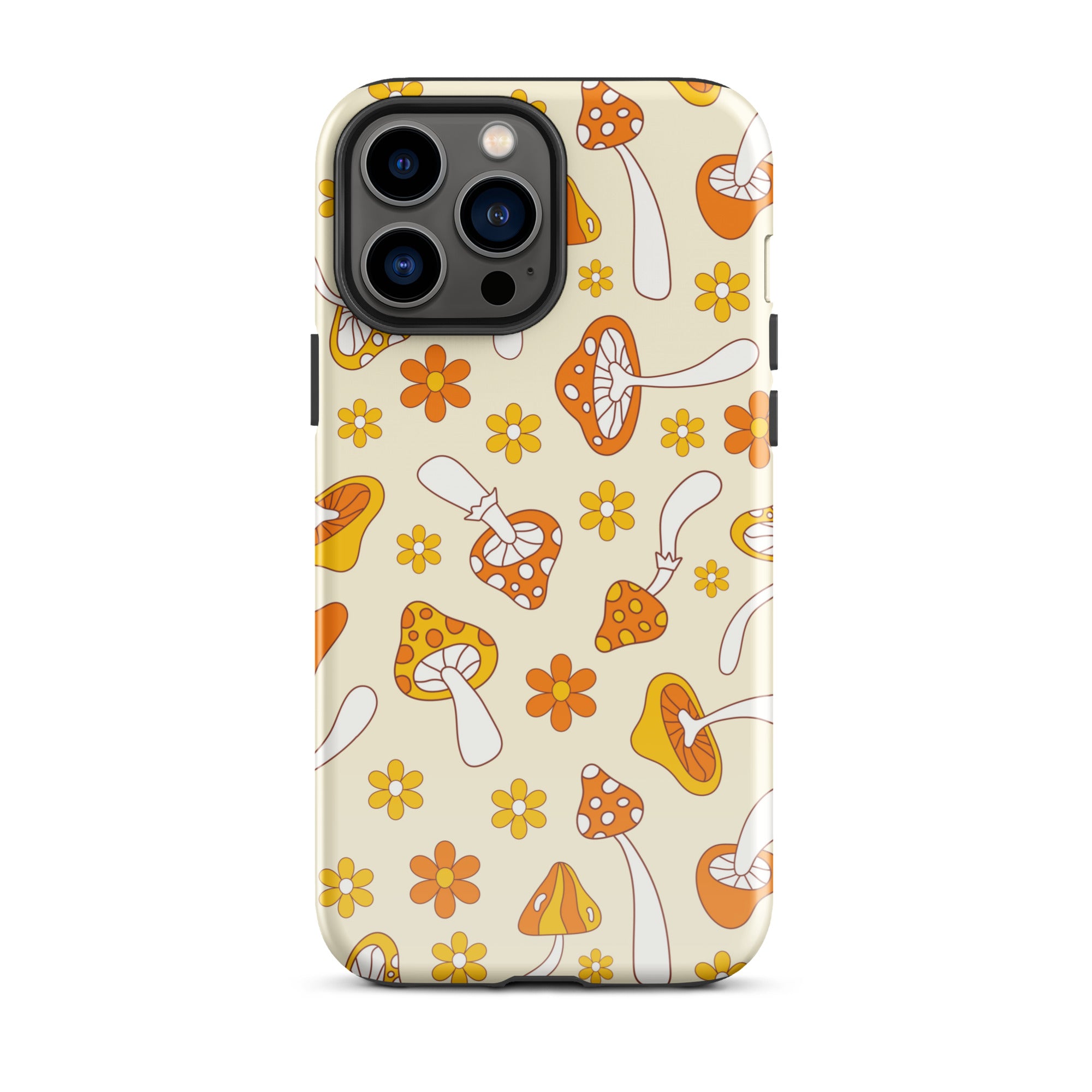 Retro Mushrooms iPhone Case iPhone 13 Pro Max Glossy