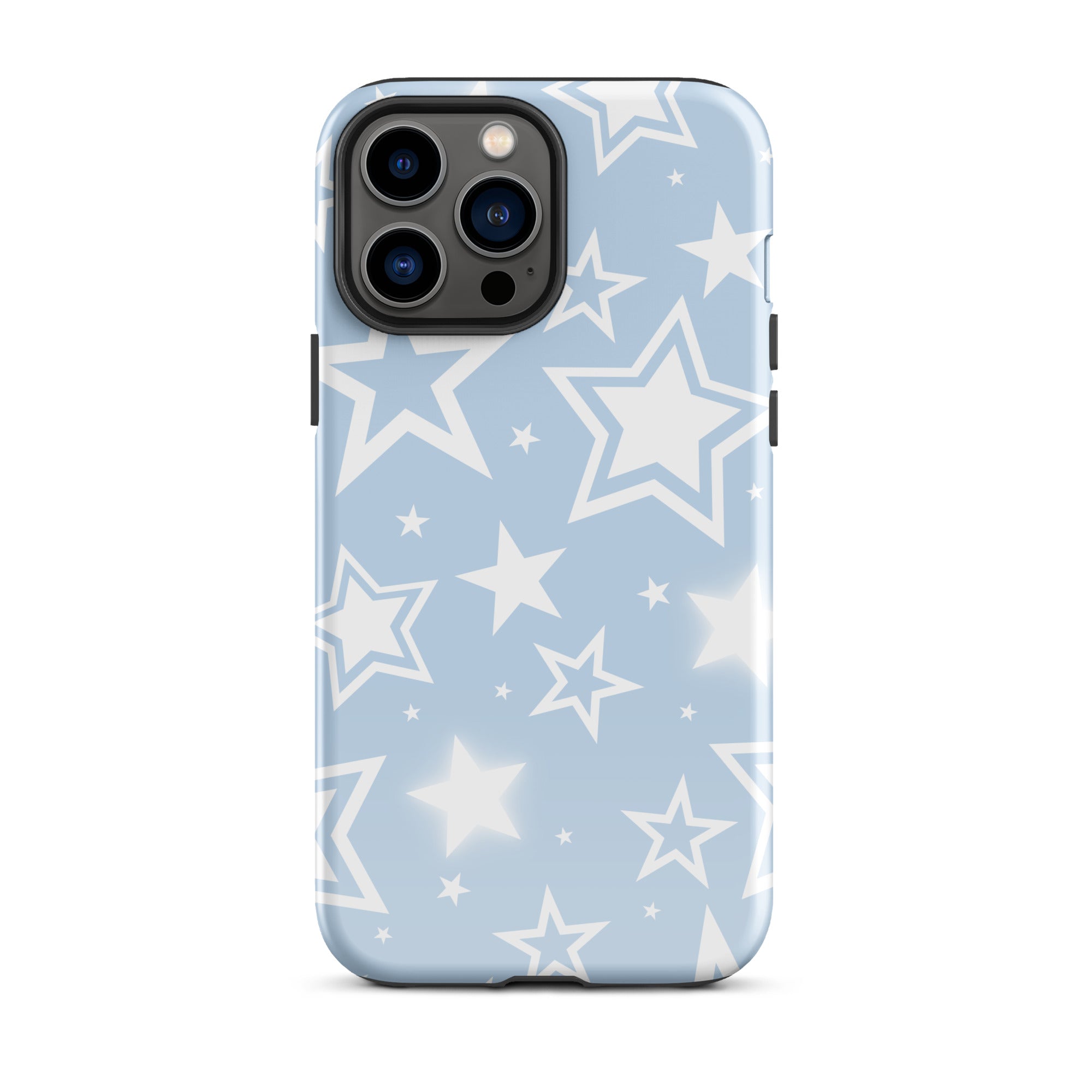 Blue Y2K Stars iPhone Case