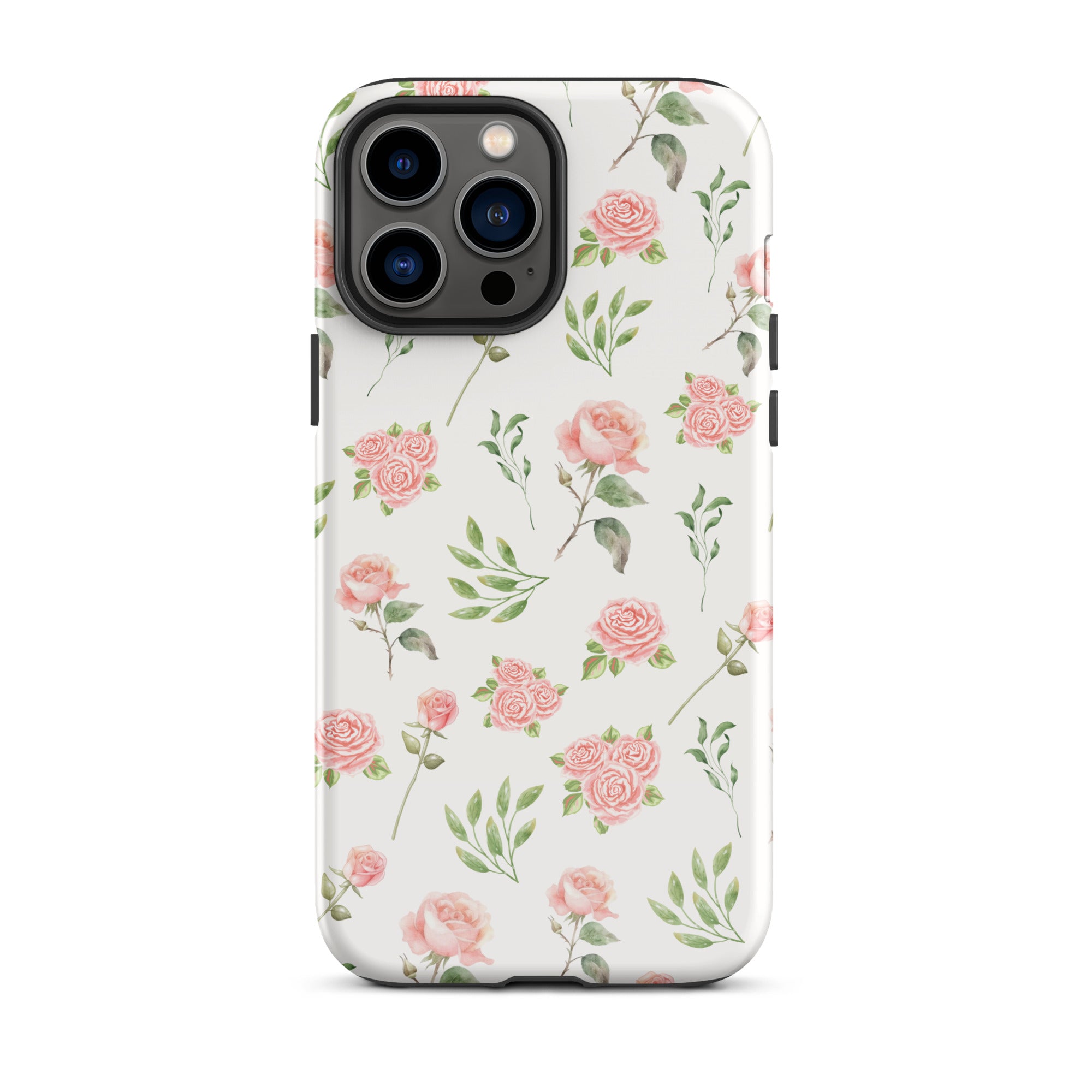 Pink Vintage Roses iPhone Case