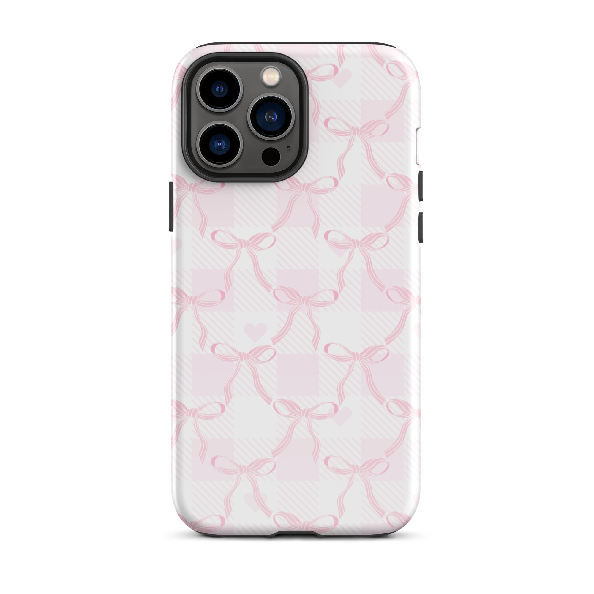 Pink Ribbon Bows iPhone Case