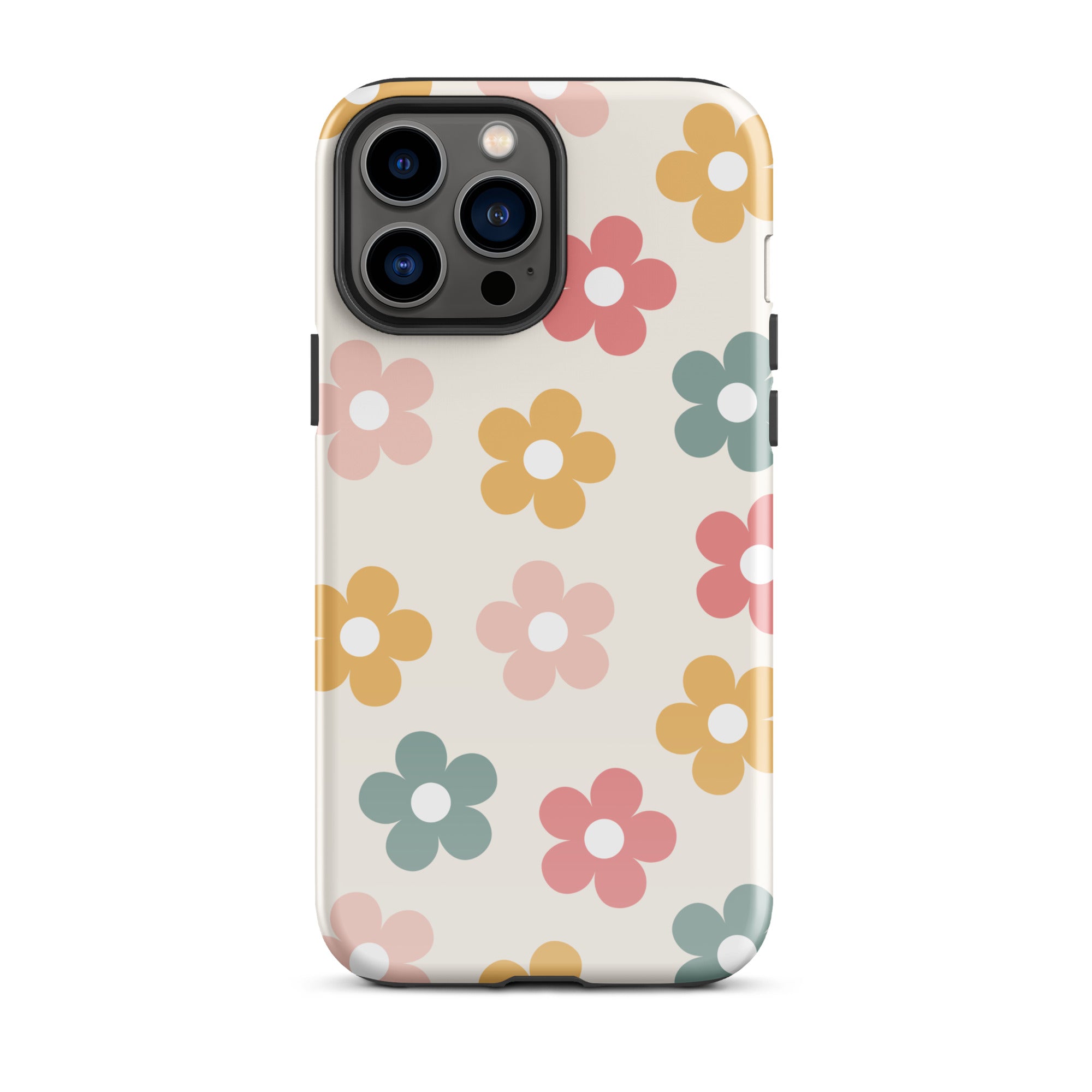 Boho Retro Flowers iPhone Case