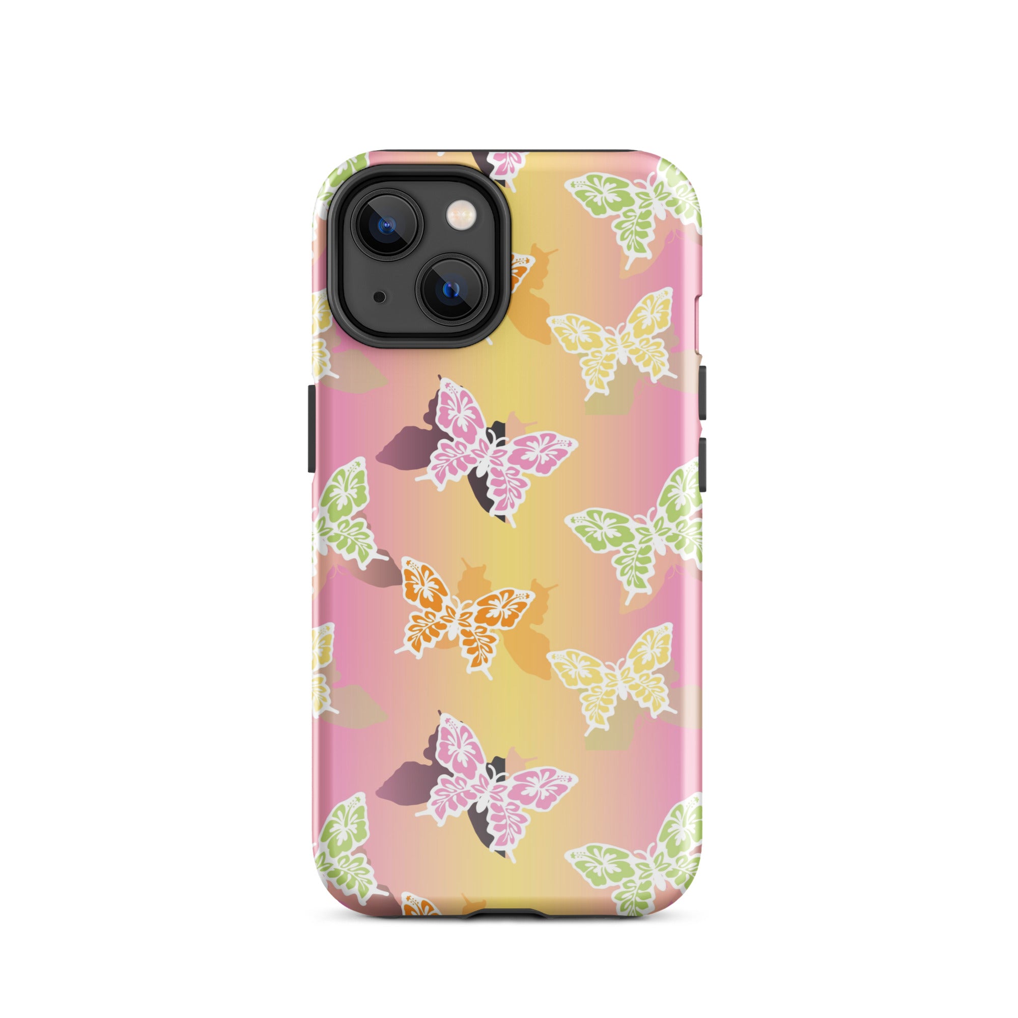 Butterfly Gradient iPhone Case Glossy iPhone 14