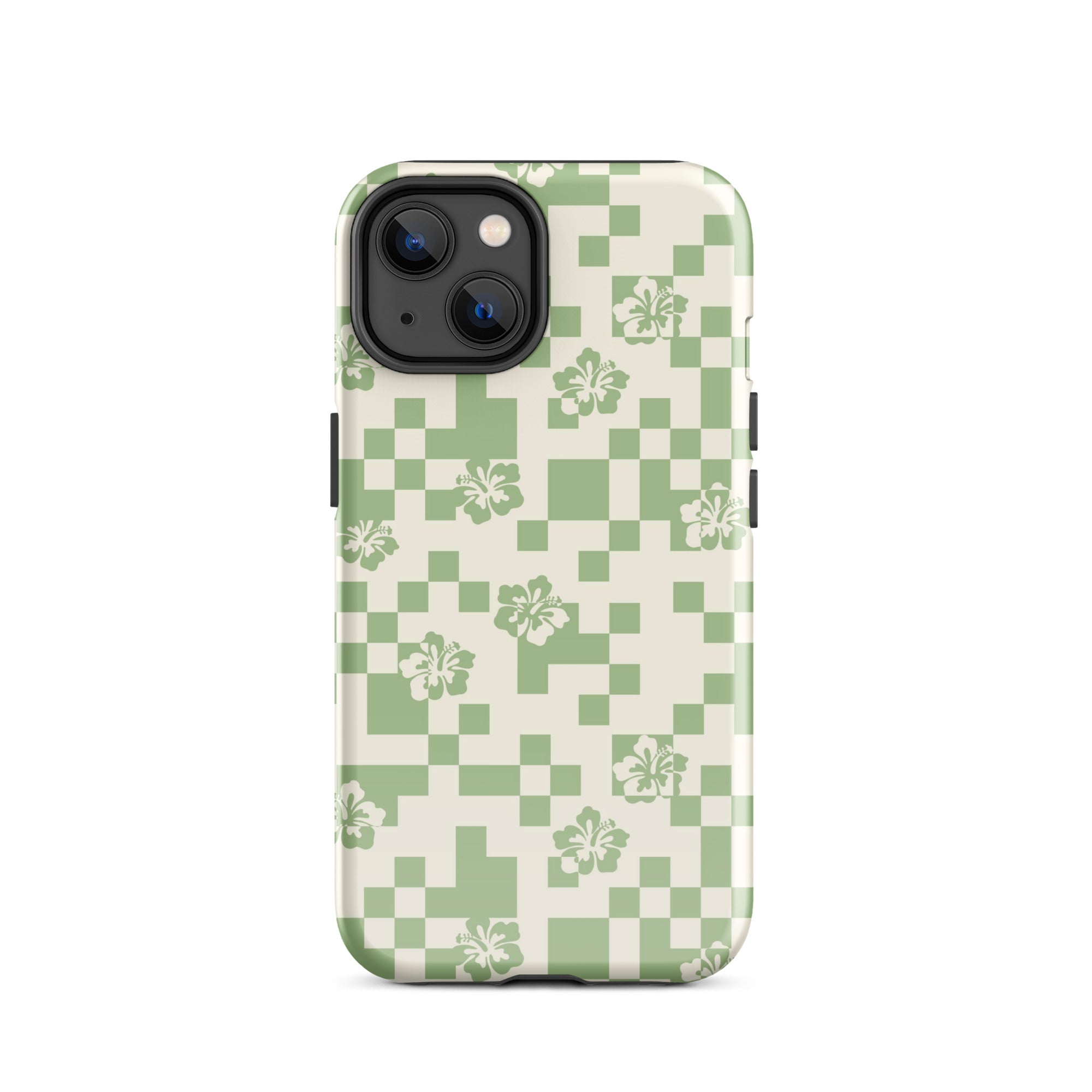 Green Hibiscus iPhone Case iPhone 14 Glossy